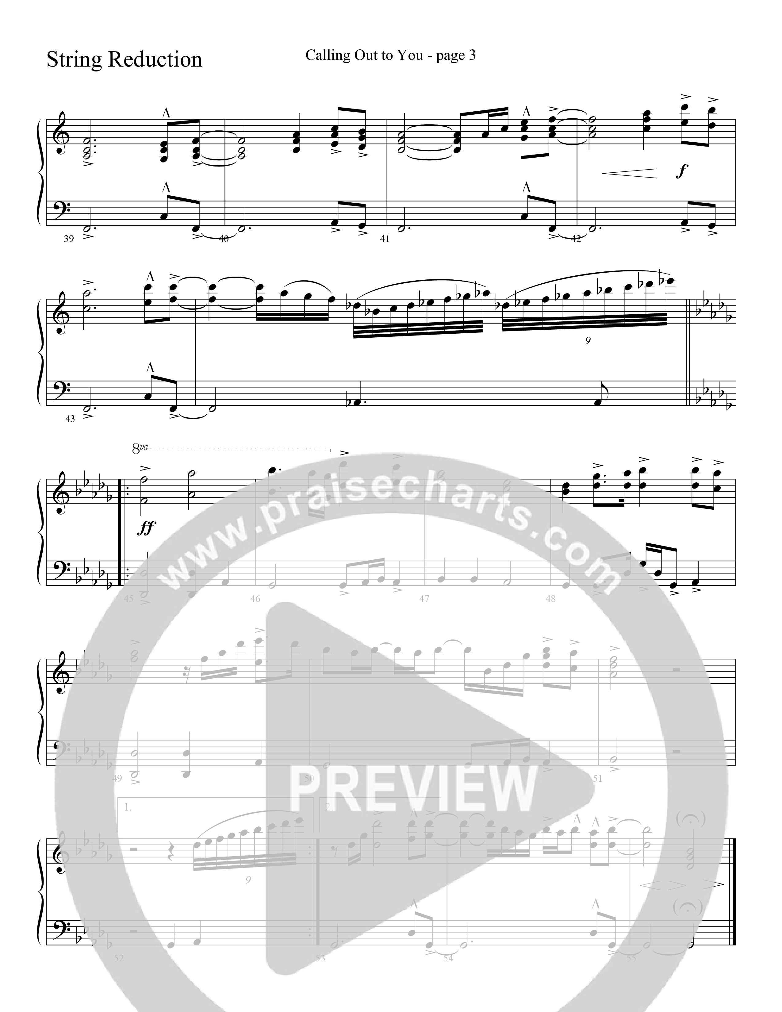 Calling Out To You (Choral Anthem SATB) String Reduction (Word Music Choral / Arr. Gary Rhodes)