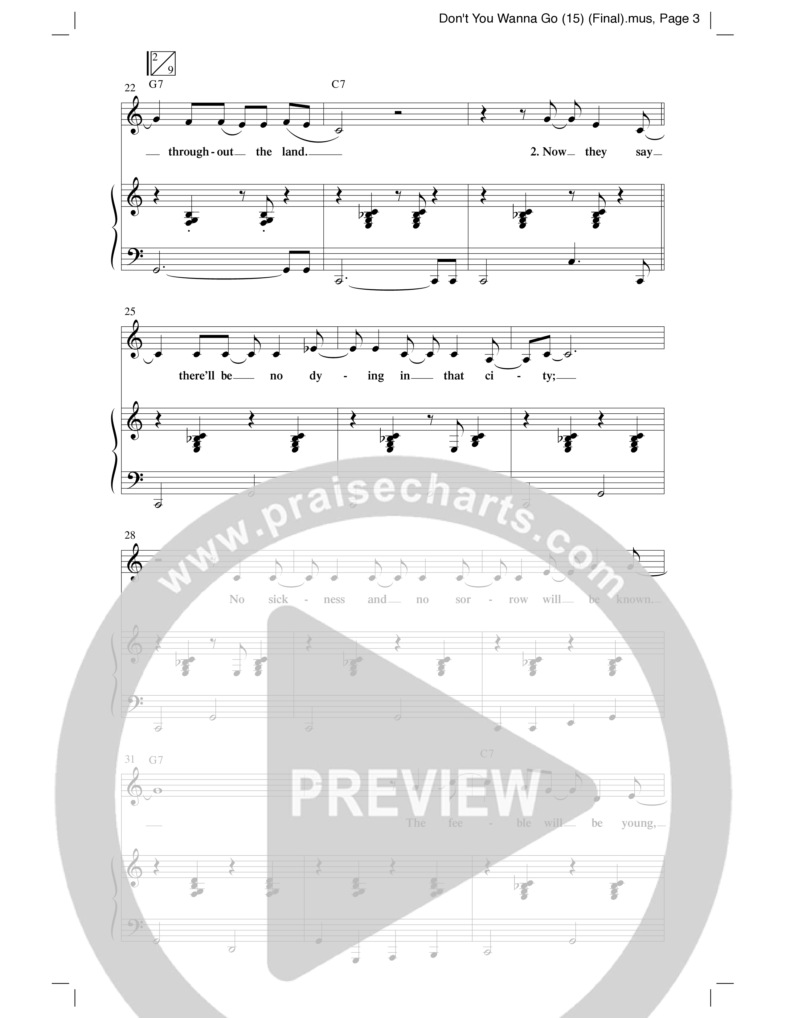 Don't You Wanna Go (Choral Anthem SATB) Anthem (SATB/Piano) (Word Music Choral / Arr. Russell Mauldin)