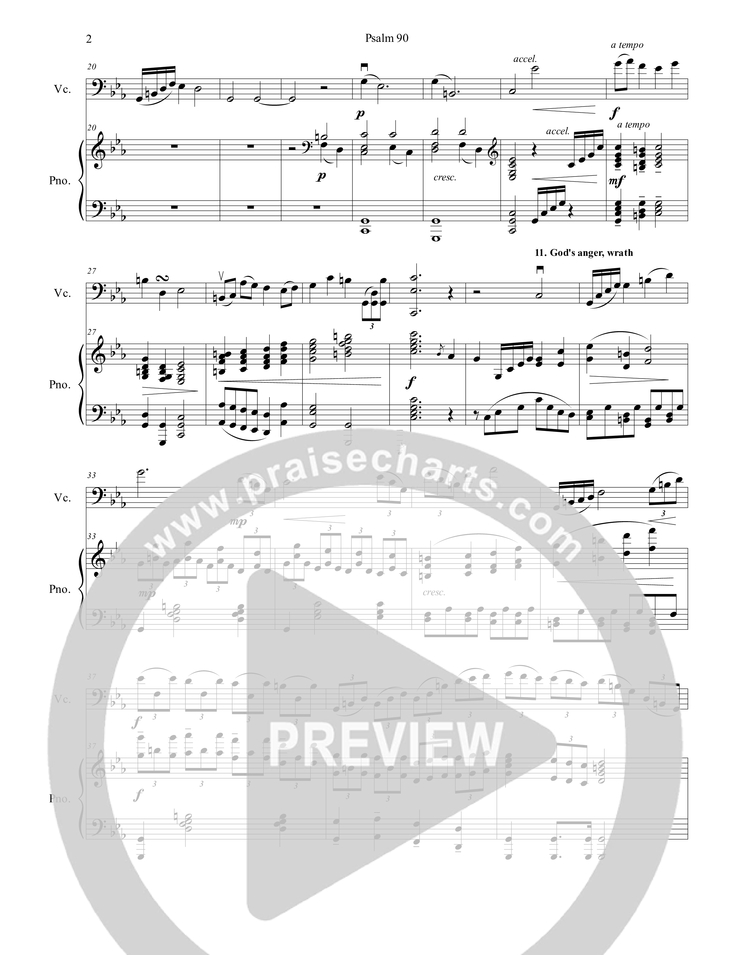 Psalm 90 (A Prayer Of Moses) (Instrumental) Cello/Piano (Ezria)