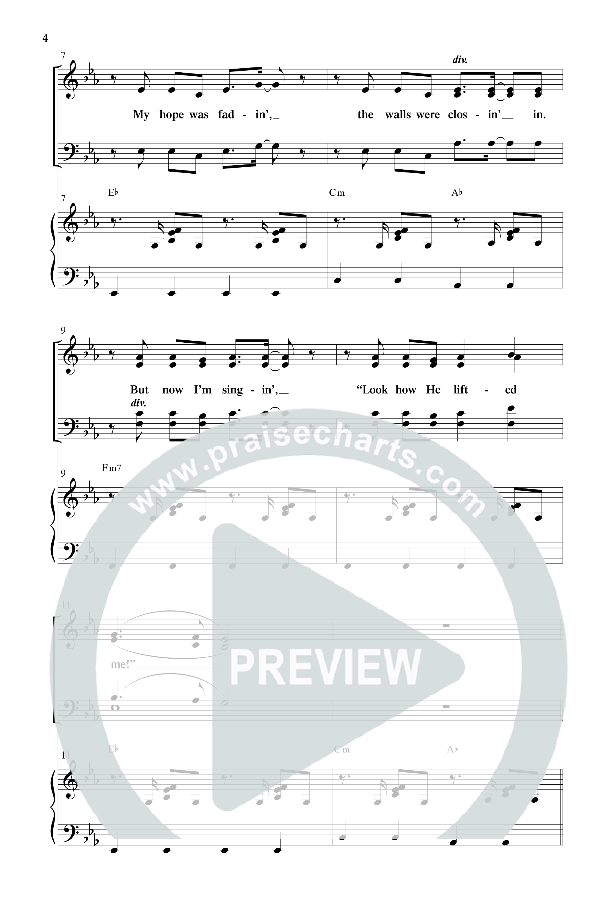 Look How He Lifted Me (with Love Lifted Me) (Choral Anthem SATB) Anthem (SATB/Piano) (Word Music Choral / Arr. Marty Hamby)