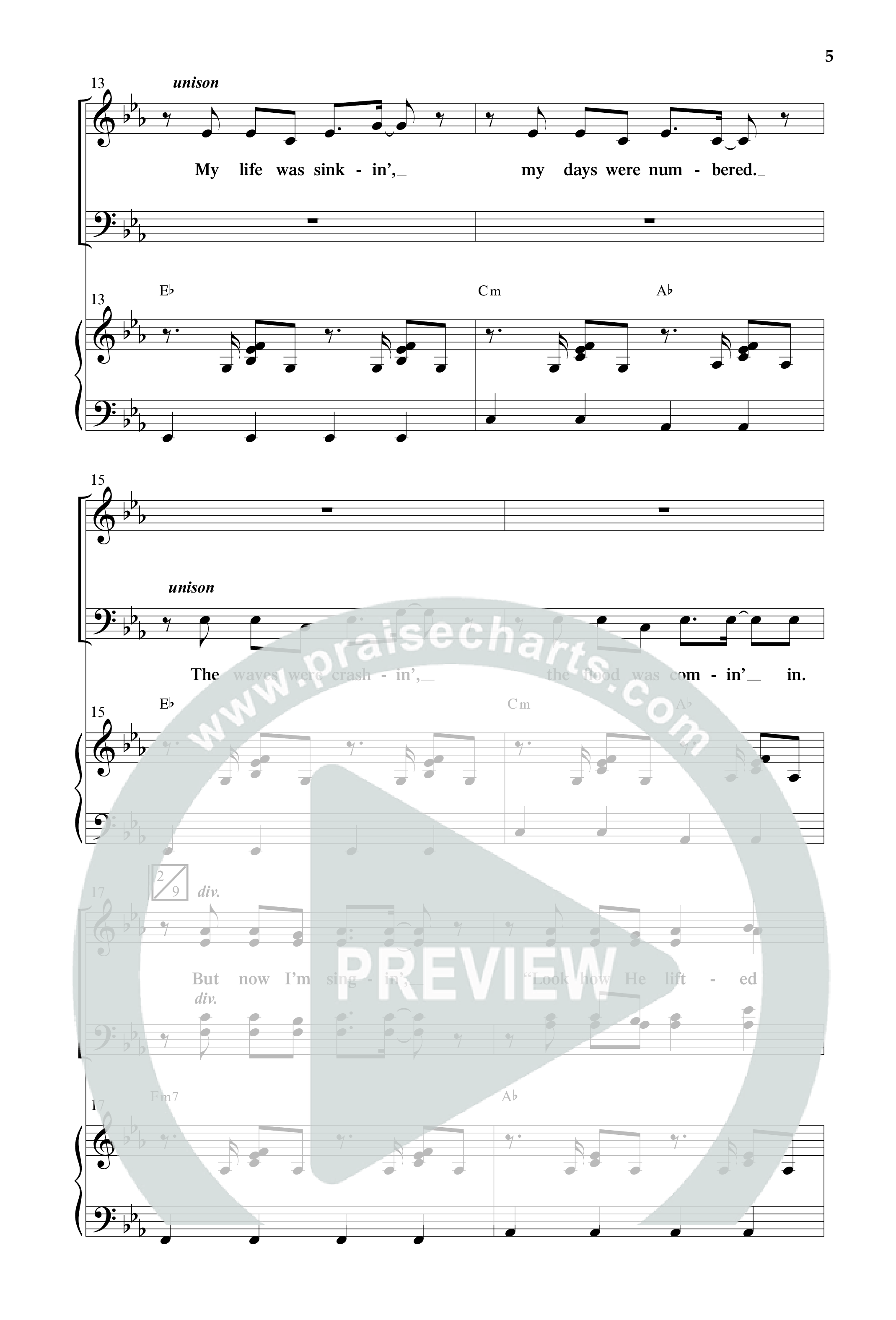 Look How He Lifted Me (with Love Lifted Me) (Choral Anthem SATB) Anthem (SATB/Piano) (Word Music Choral / Arr. Marty Hamby)