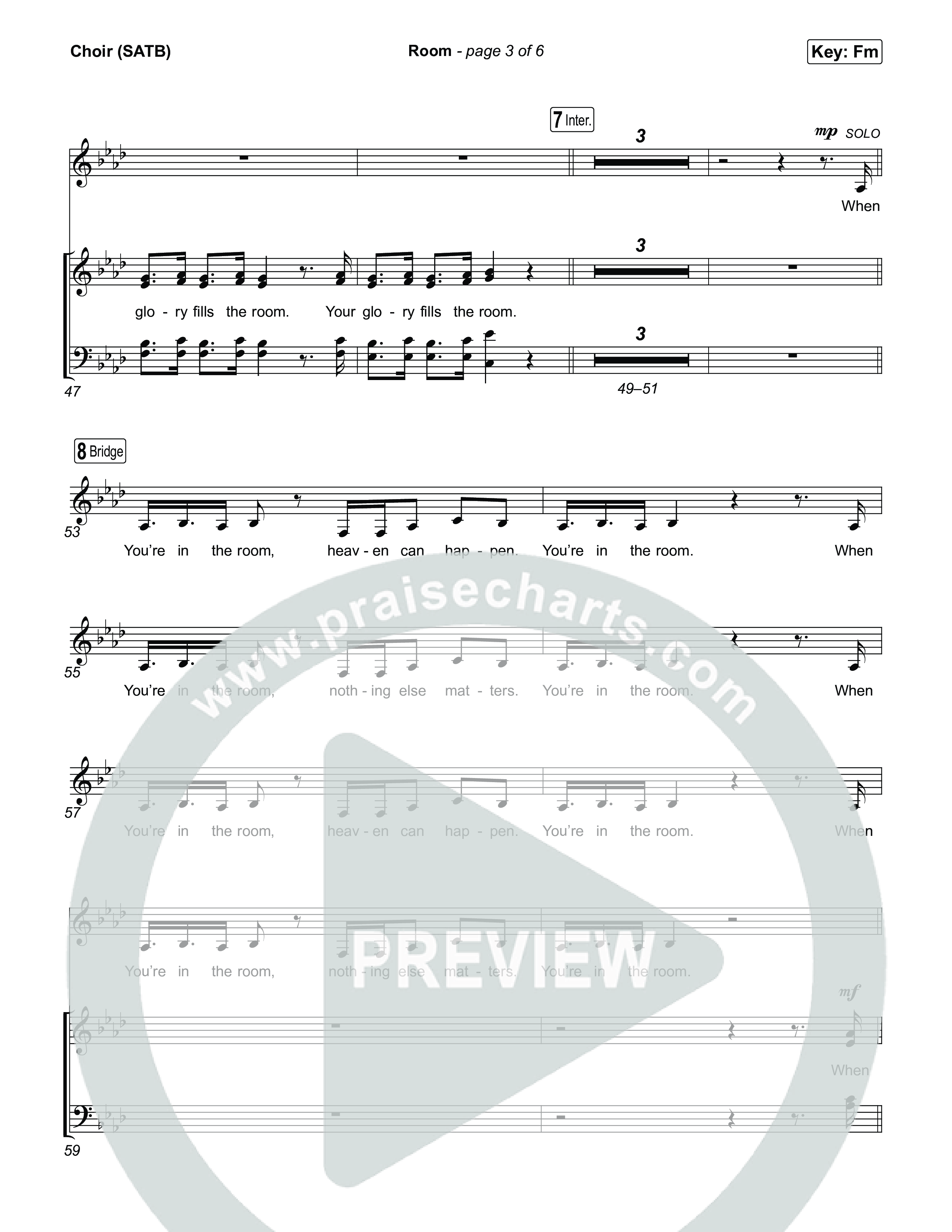 Room Choir Sheet (SATB) (Tiffany Hudson / John Wilds)