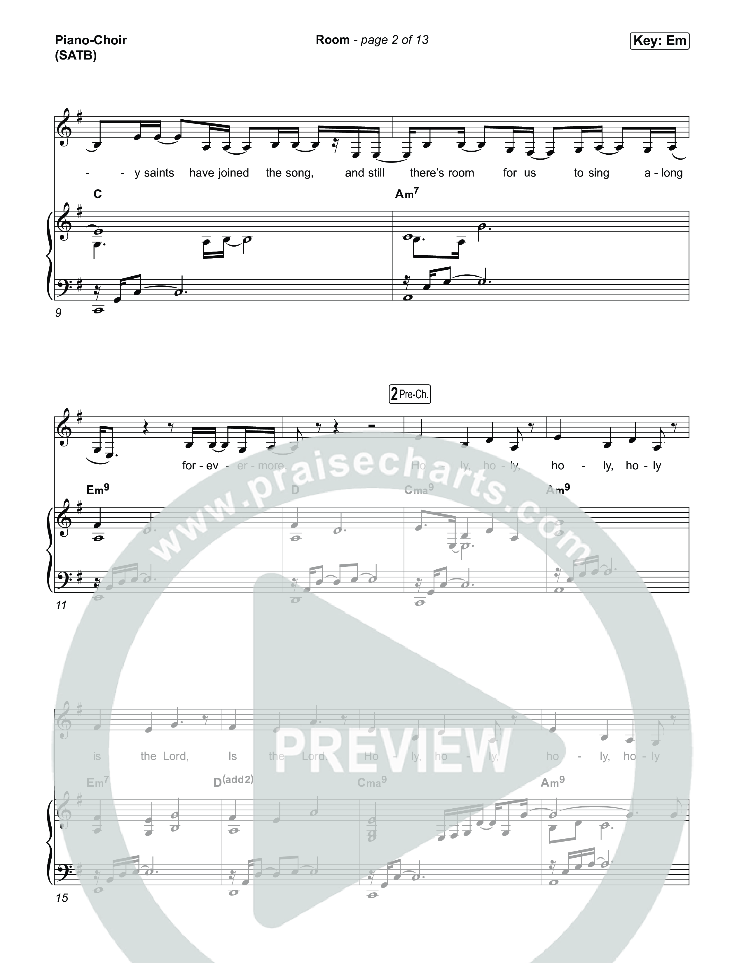 Room Piano/Vocal Pack (Tiffany Hudson / John Wilds)