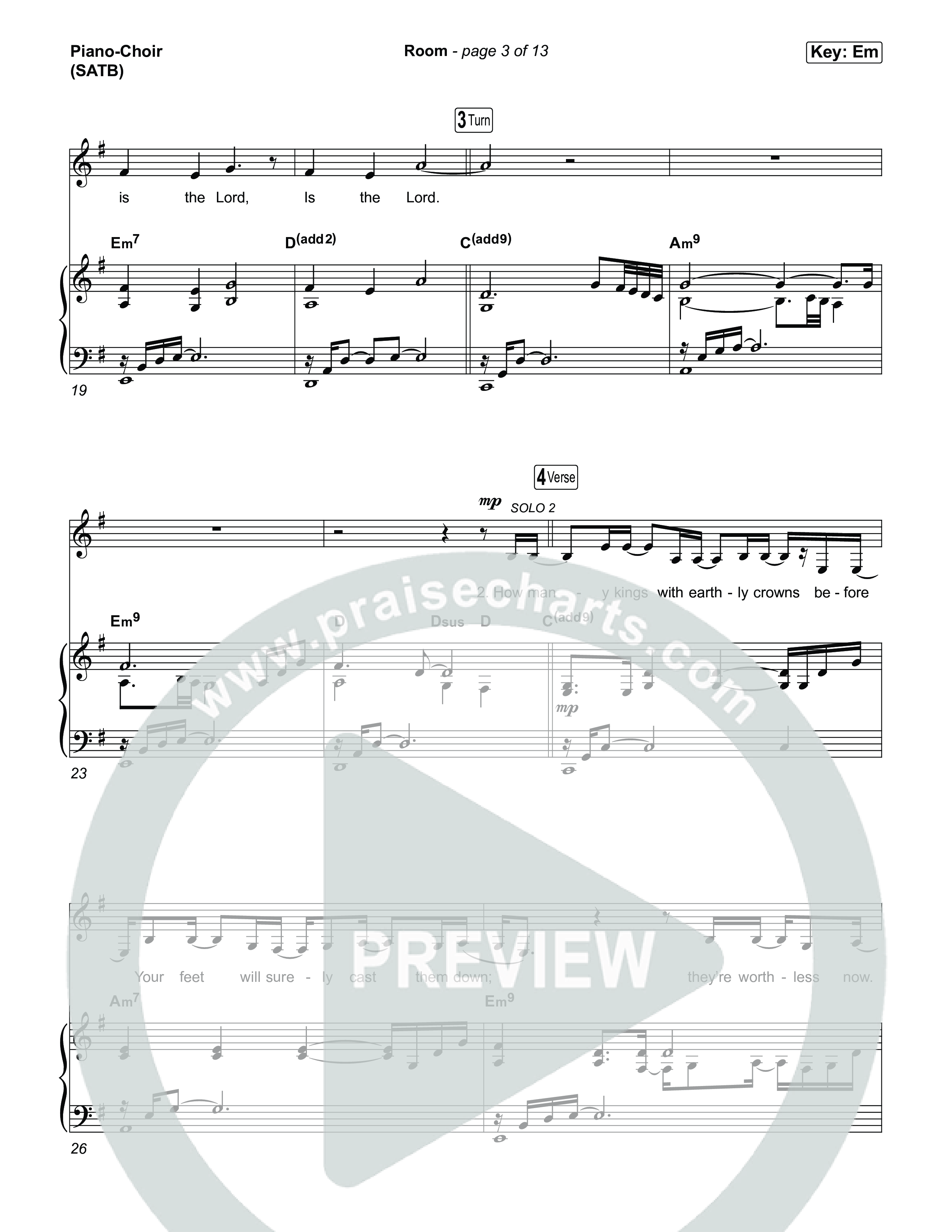 Room Piano/Vocal Pack (Tiffany Hudson / John Wilds)