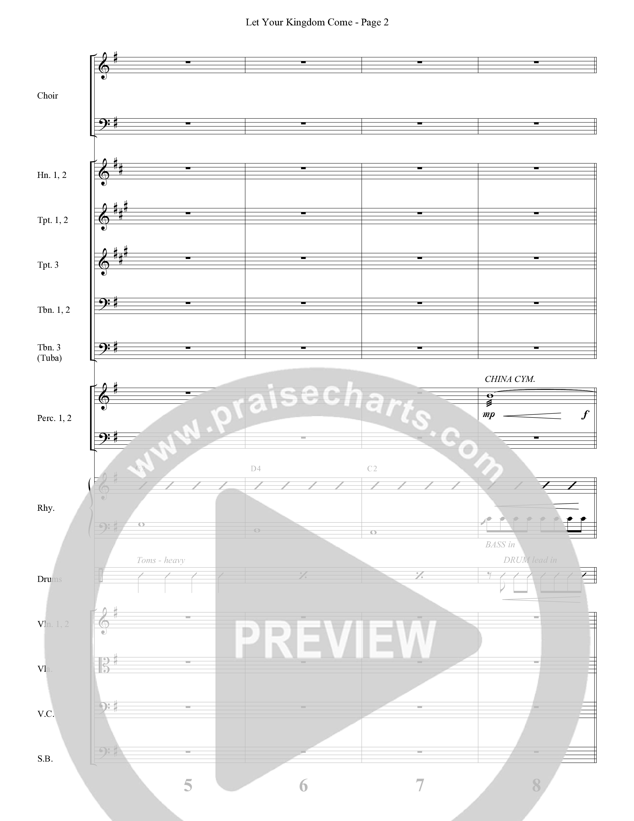 Let Your Kingdom Come (Choral Anthem SATB) Orchestration (Word Music Choral / Robert Sterling)