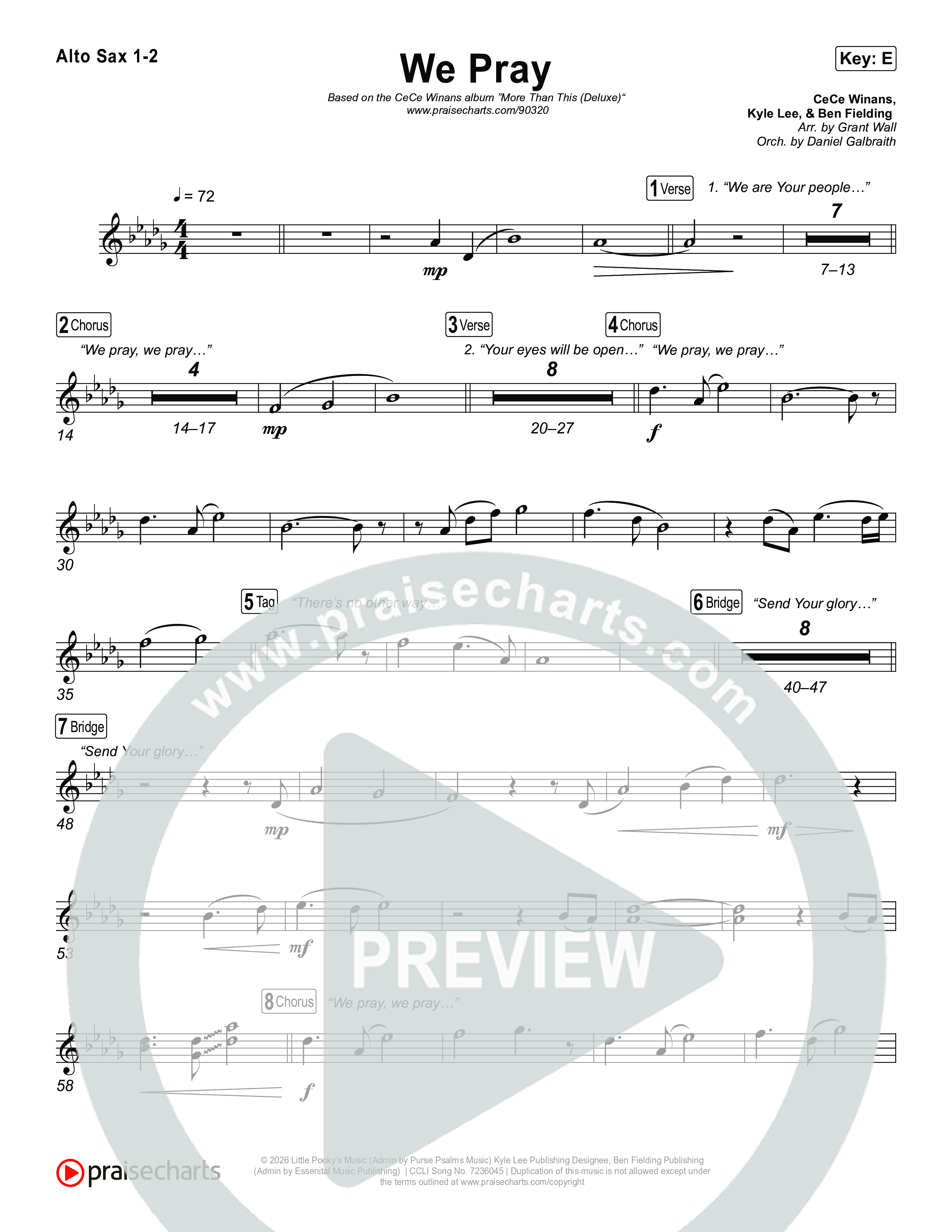 We Pray Sax Pack (CeCe Winans)