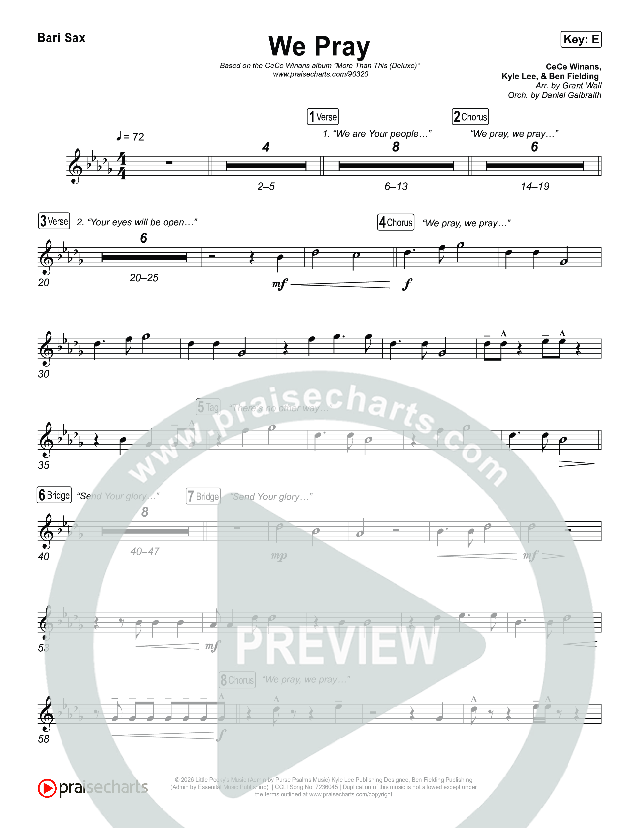 We Pray Bari Sax (CeCe Winans)
