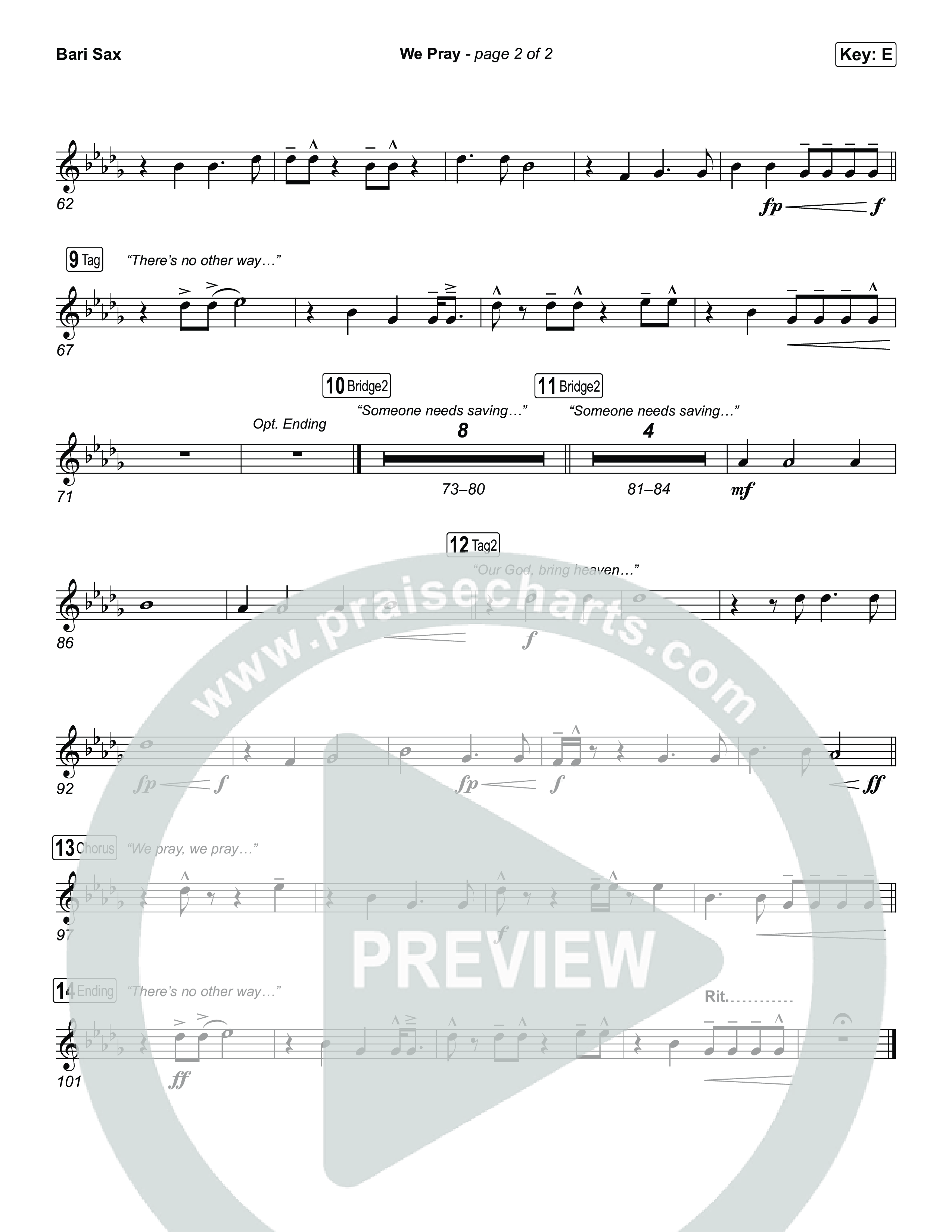 We Pray Bari Sax (CeCe Winans)