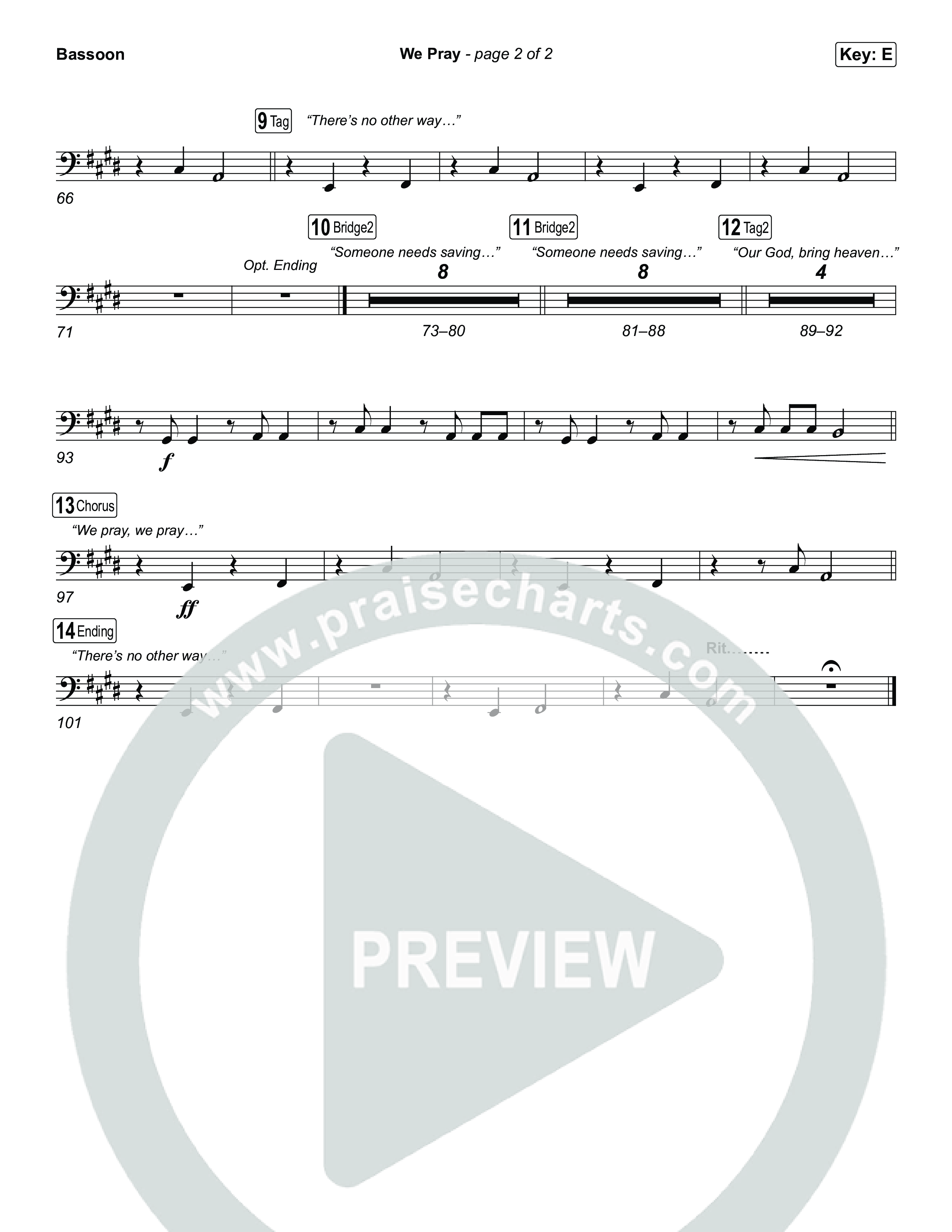 We Pray Bassoon (CeCe Winans)