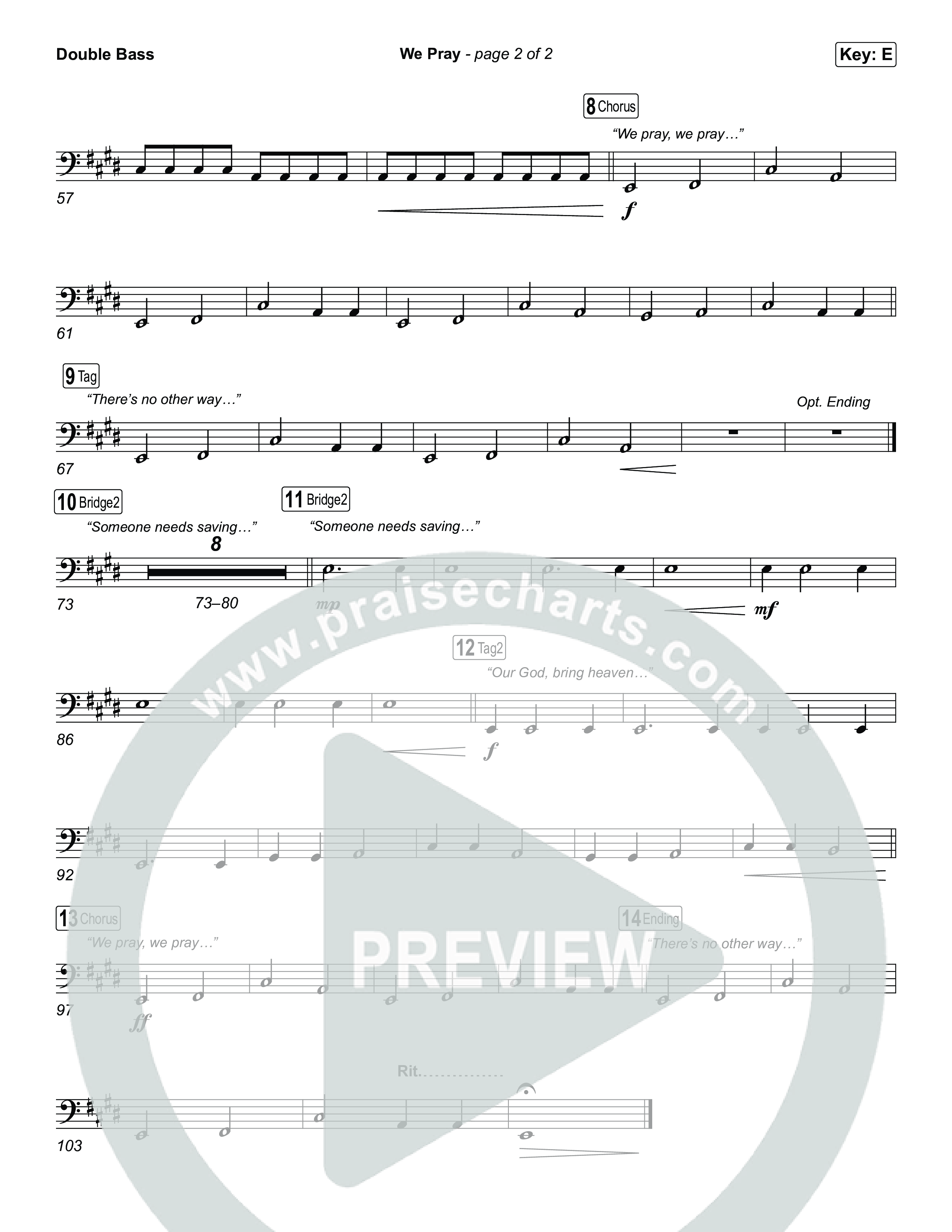 We Pray String Bass (CeCe Winans)
