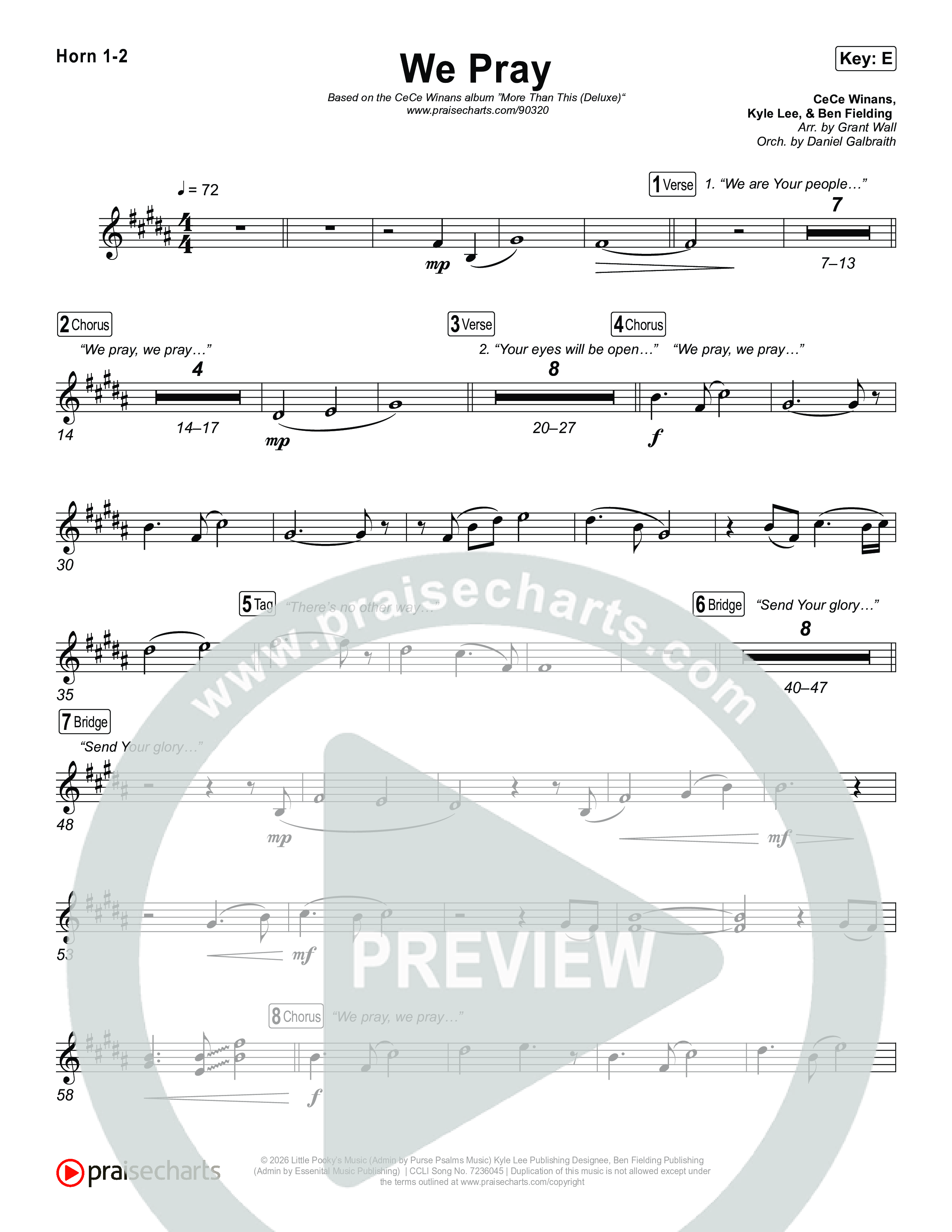 We Pray Brass Pack (CeCe Winans)