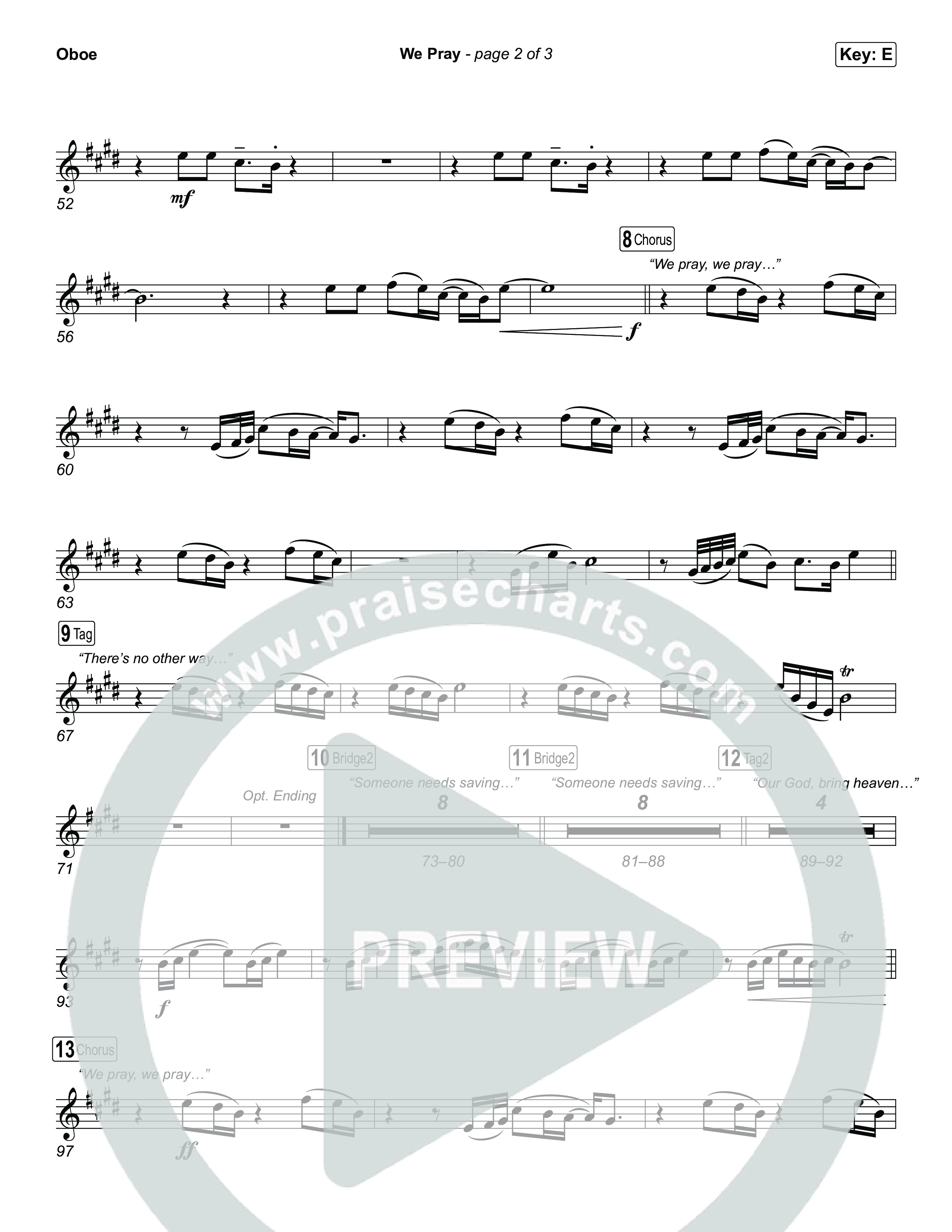 We Pray Oboe (CeCe Winans)