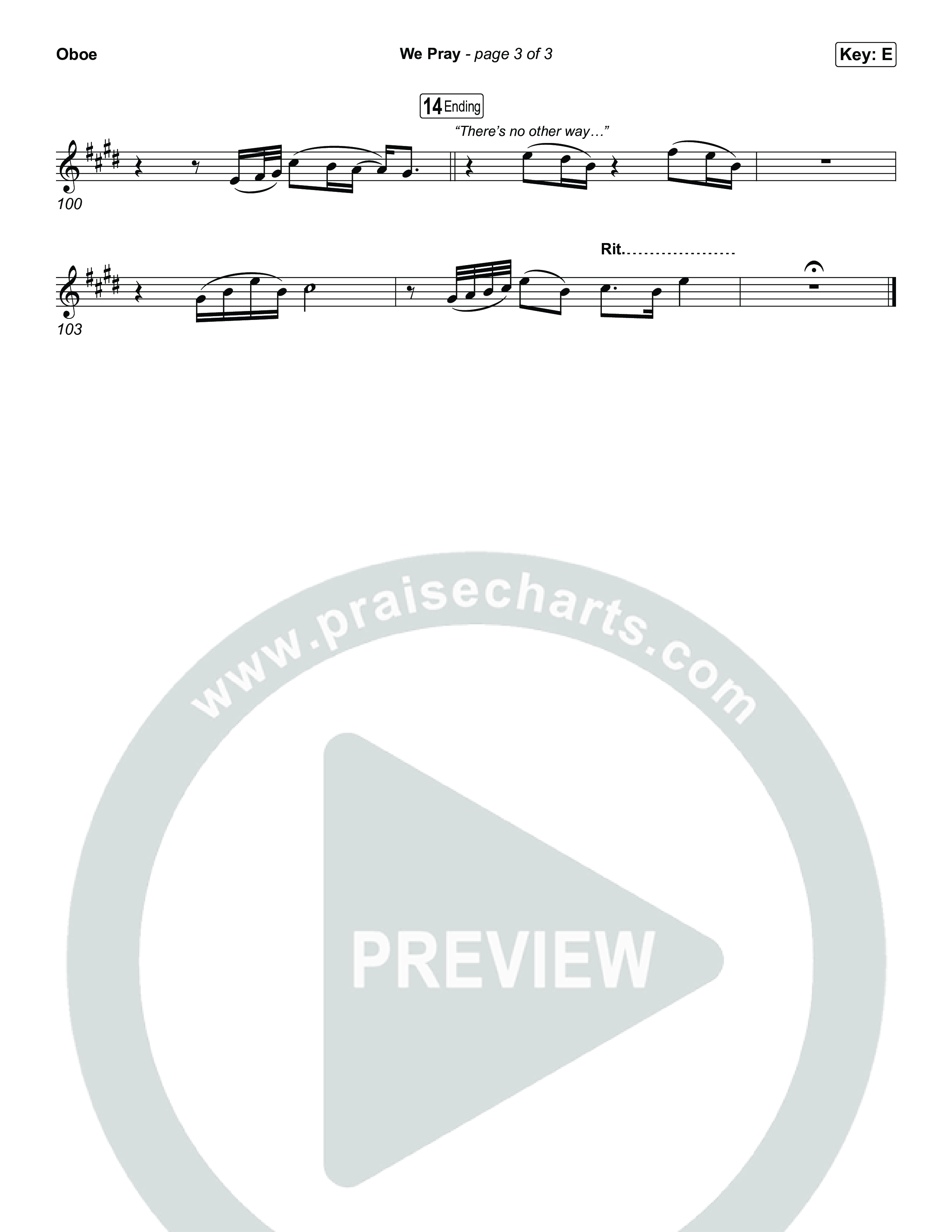 We Pray Oboe (CeCe Winans)