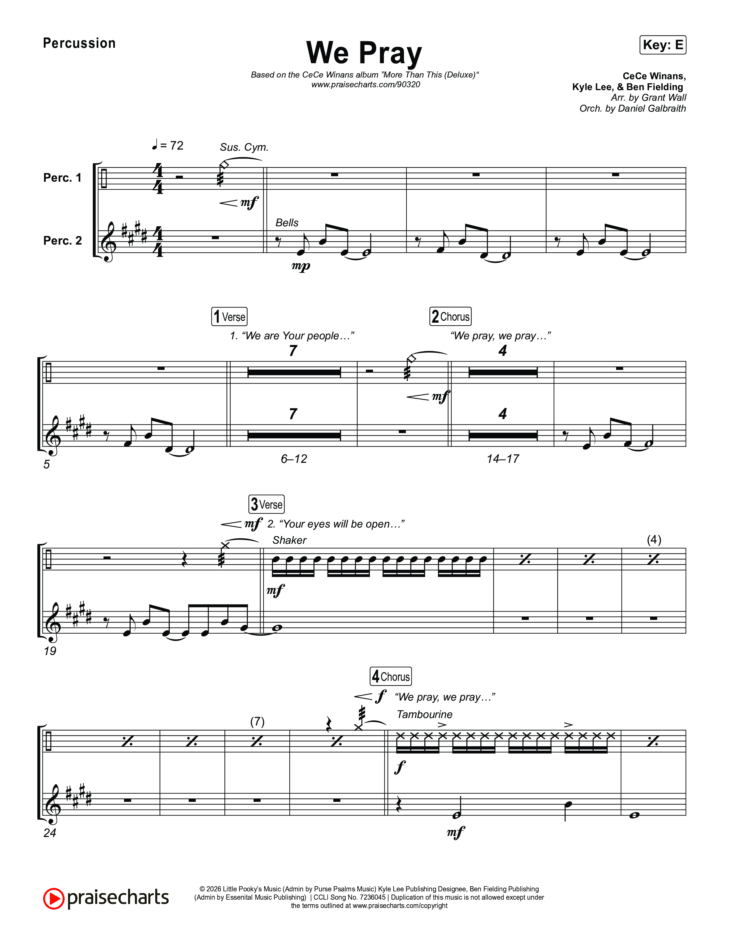 We Pray Percussion (CeCe Winans)