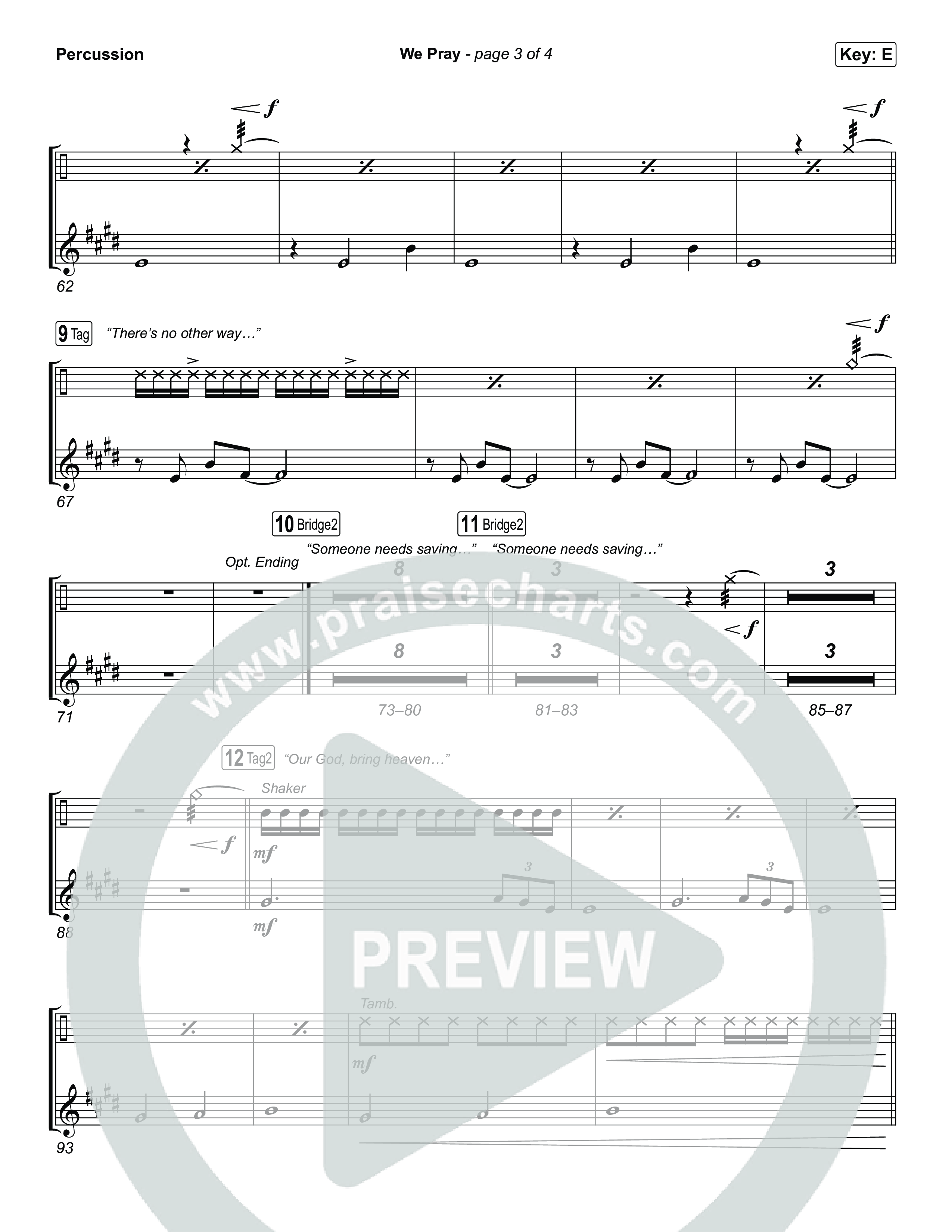 We Pray Percussion (CeCe Winans)