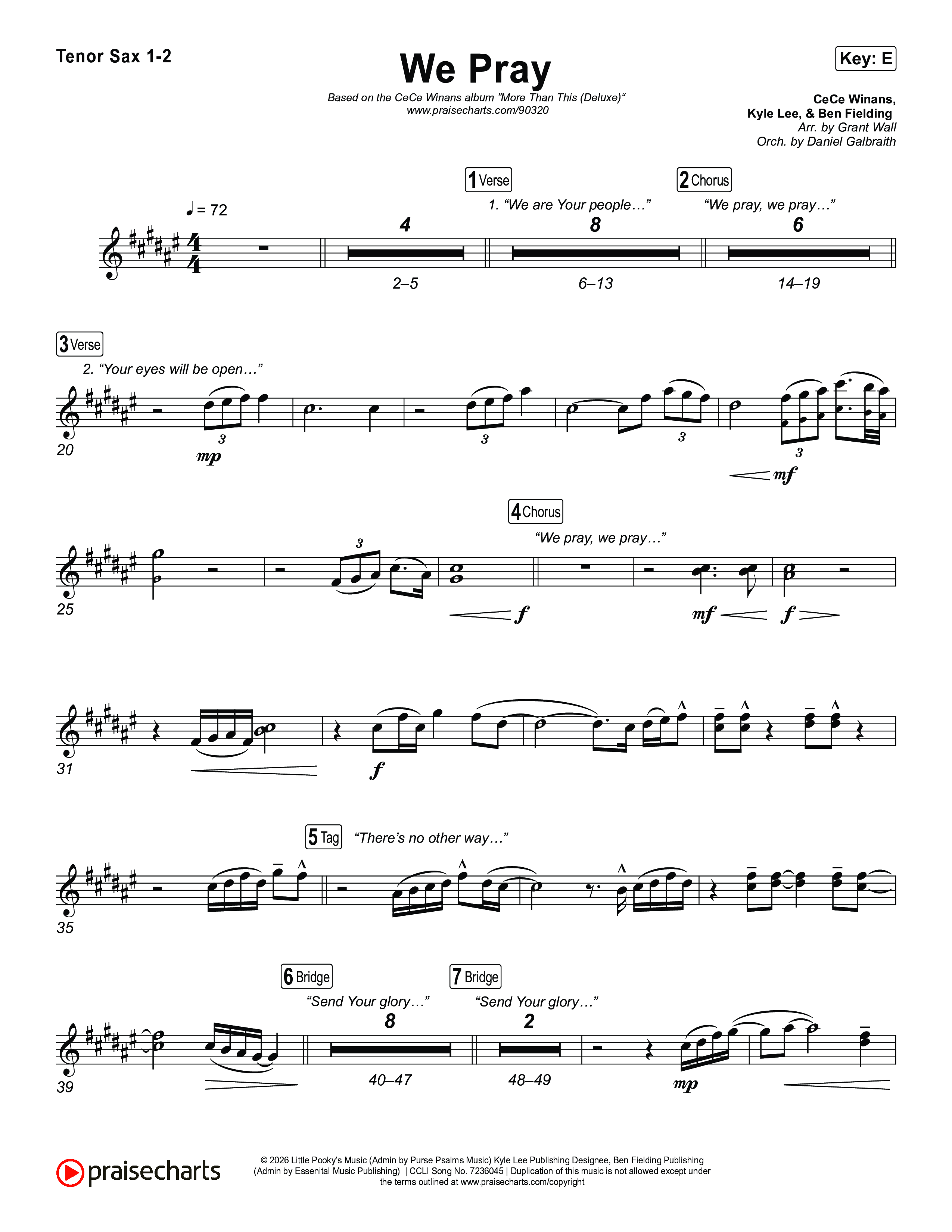 We Pray Sax Pack (CeCe Winans)
