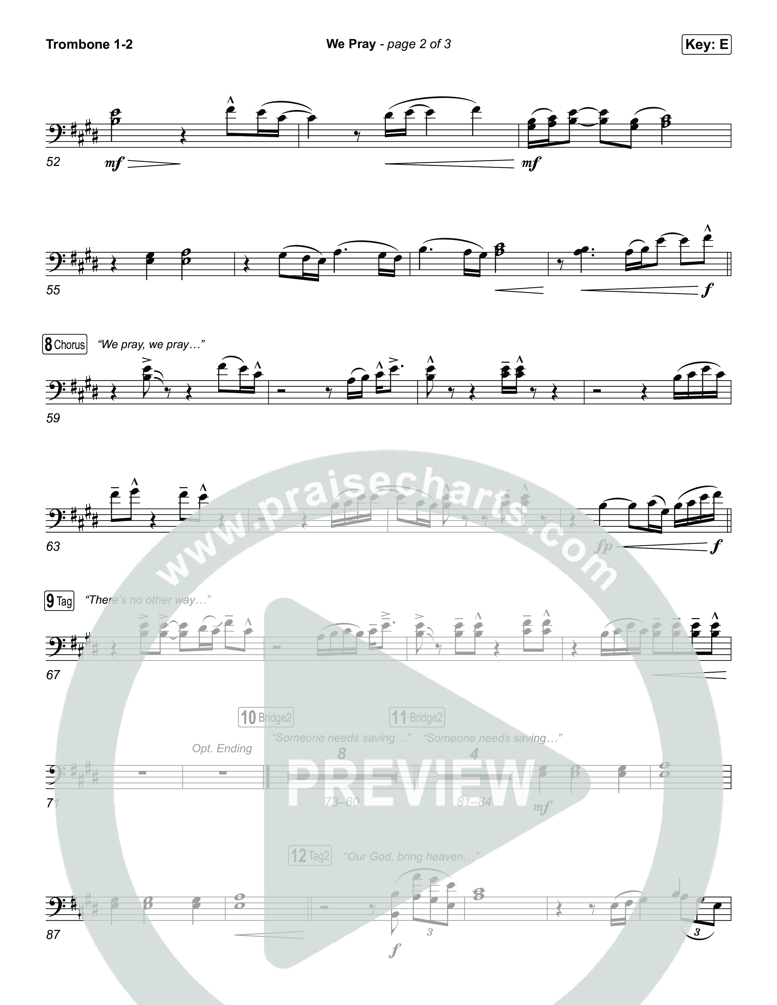 We Pray Trombone 1,2 (CeCe Winans)