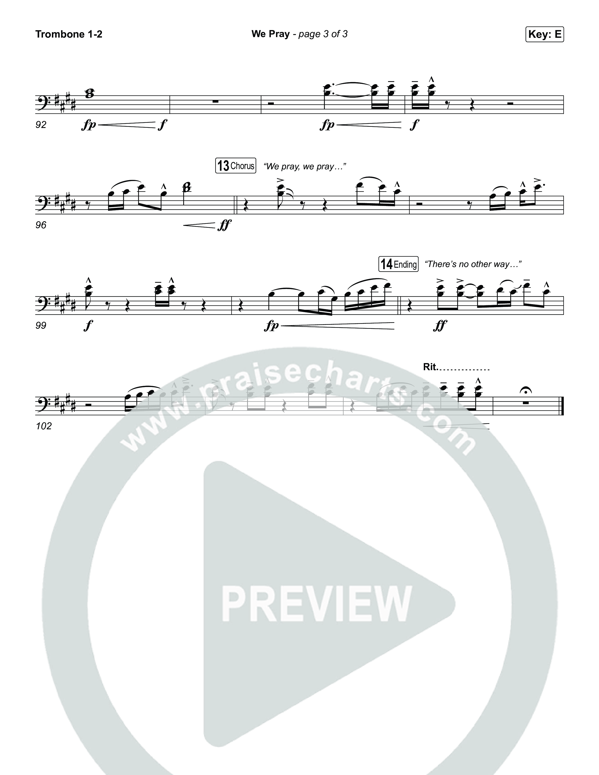 We Pray Trombone 1,2 (CeCe Winans)