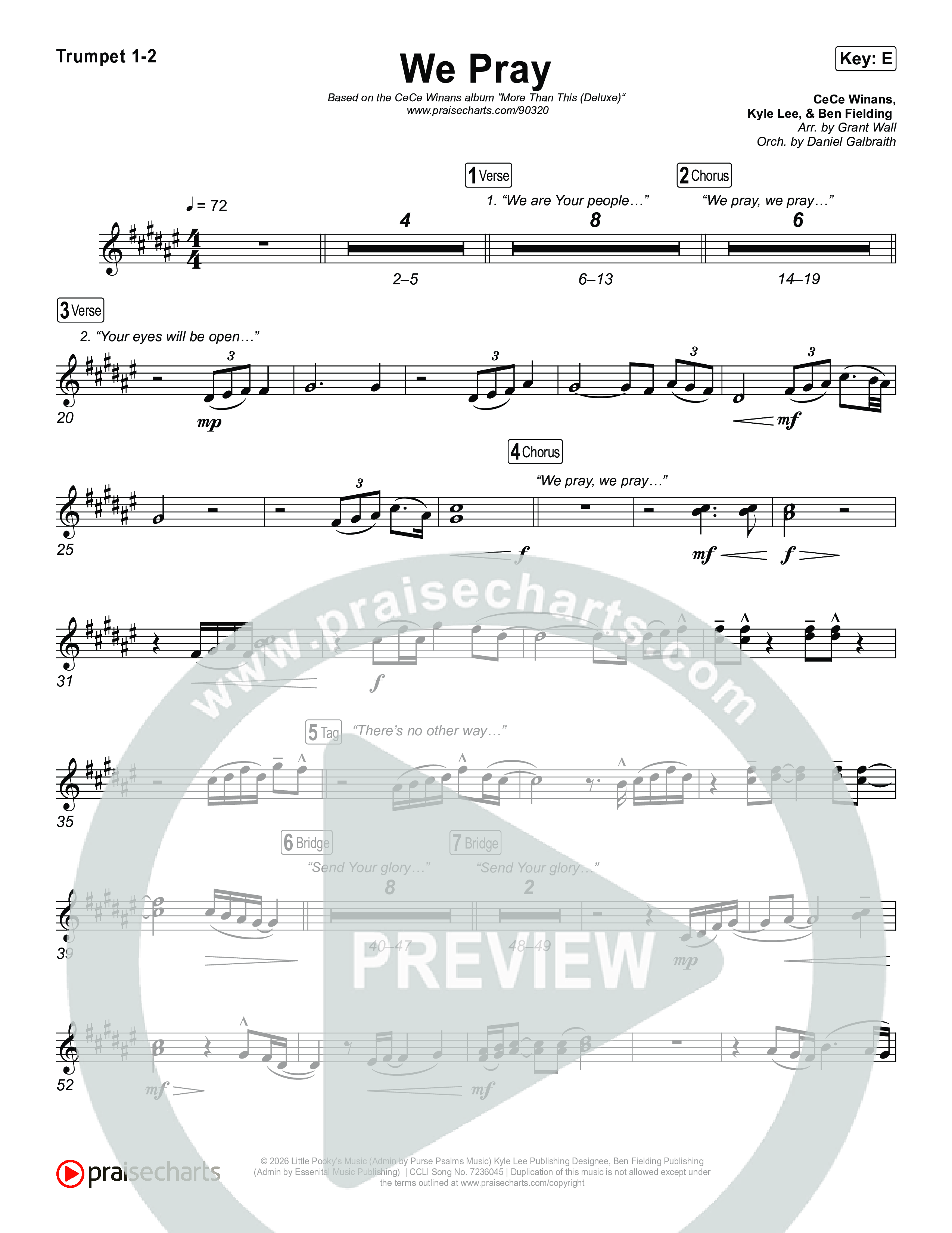 We Pray Brass Pack (CeCe Winans)