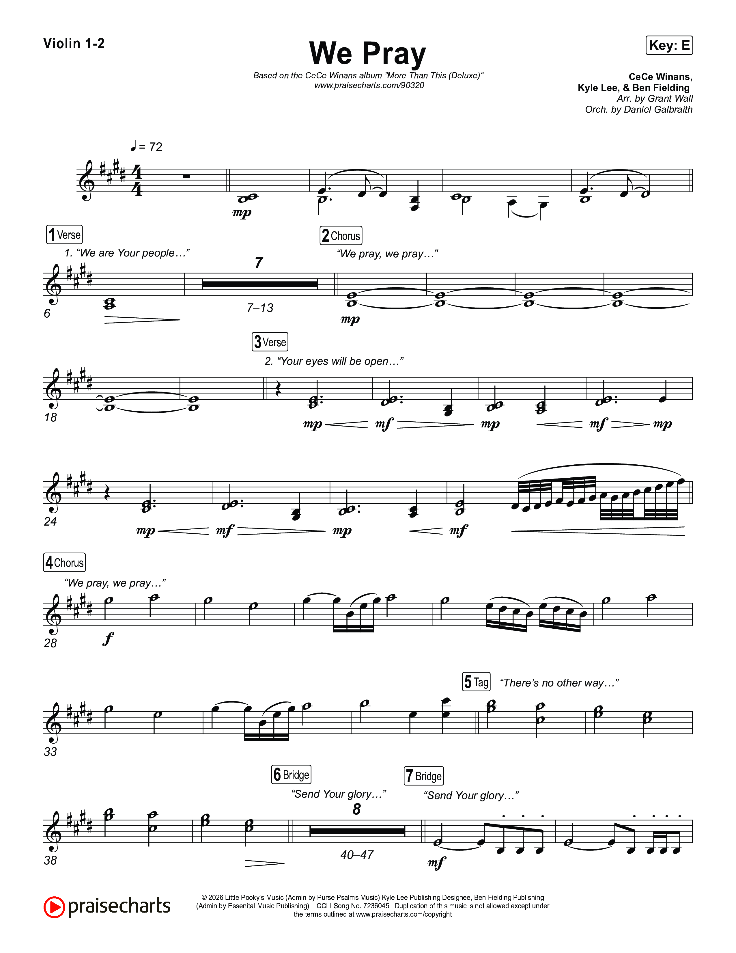 We Pray String Pack (CeCe Winans)