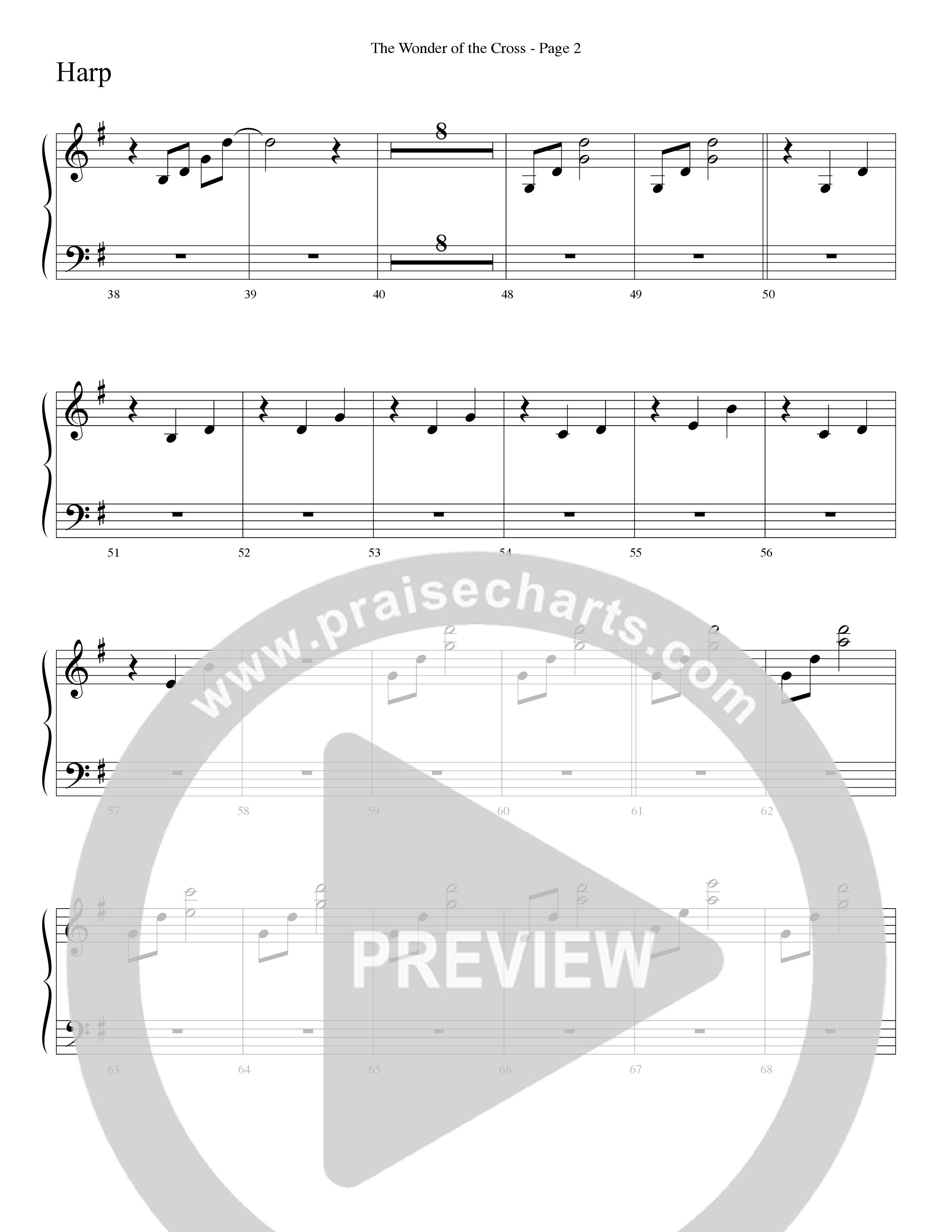 The Wonder Of The Cross (Choral Anthem SATB) Harp (Word Music Choral / Arr. Dave Williamson)
