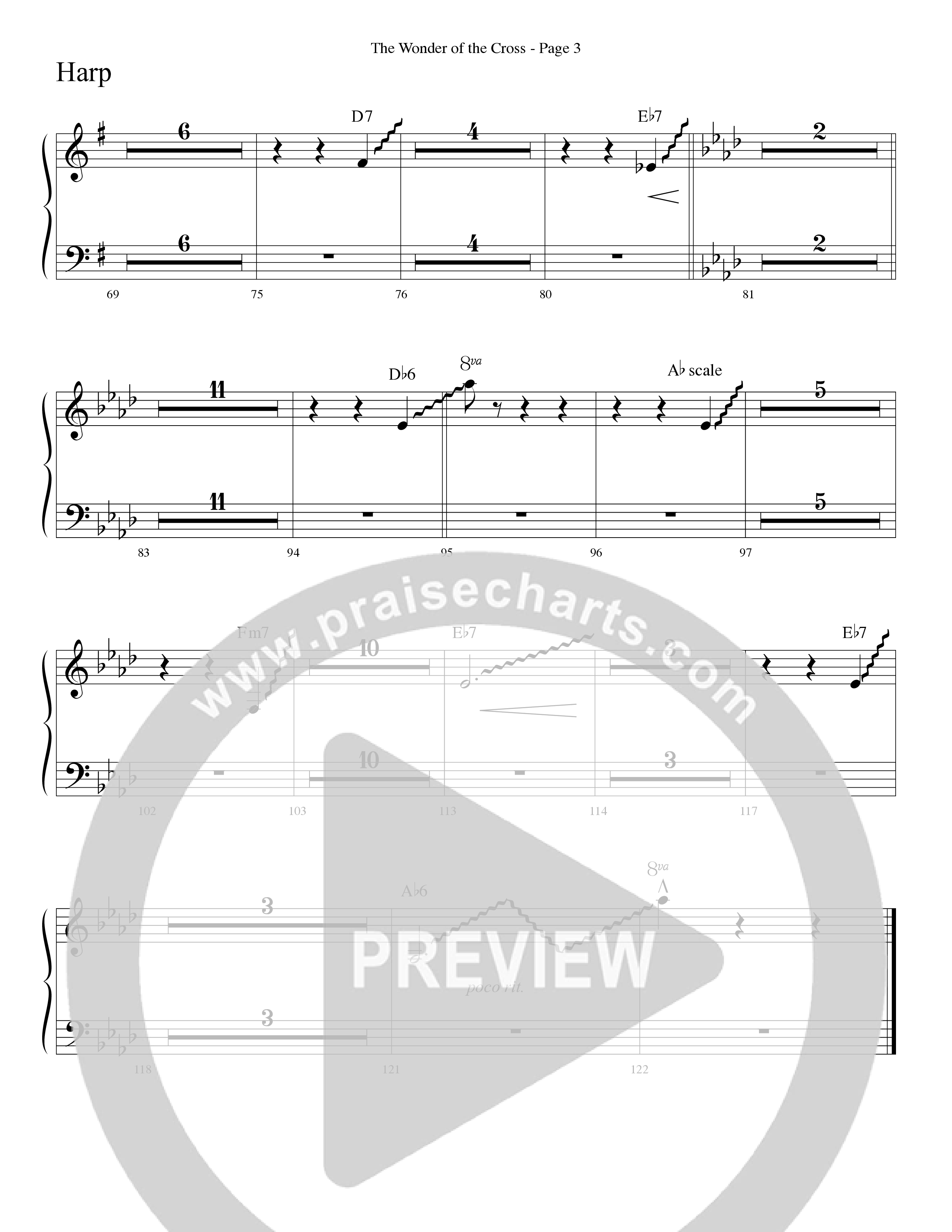 The Wonder Of The Cross (Choral Anthem SATB) Harp (Word Music Choral / Arr. Dave Williamson)