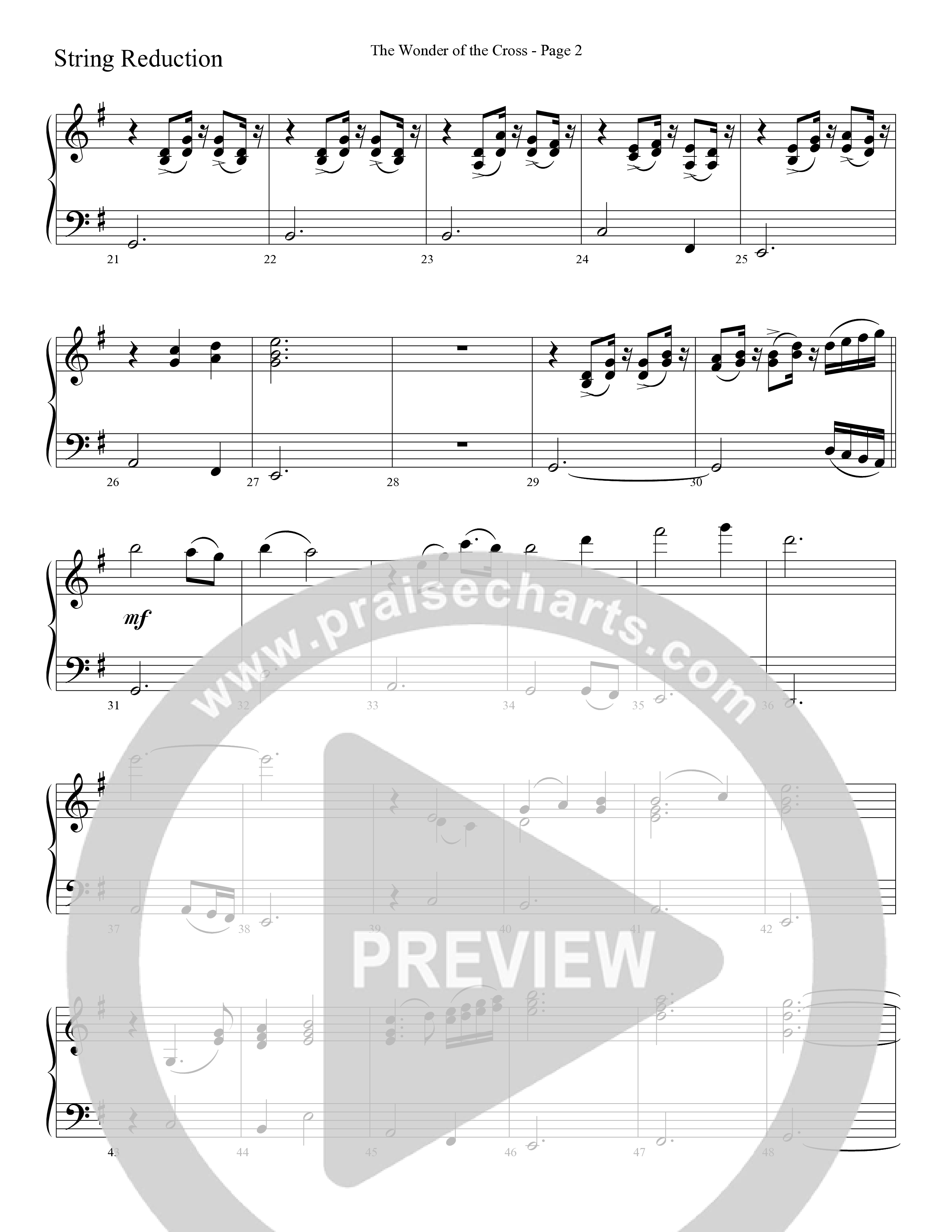 The Wonder Of The Cross (Choral Anthem SATB) String Reduction (Word Music Choral / Arr. Dave Williamson)