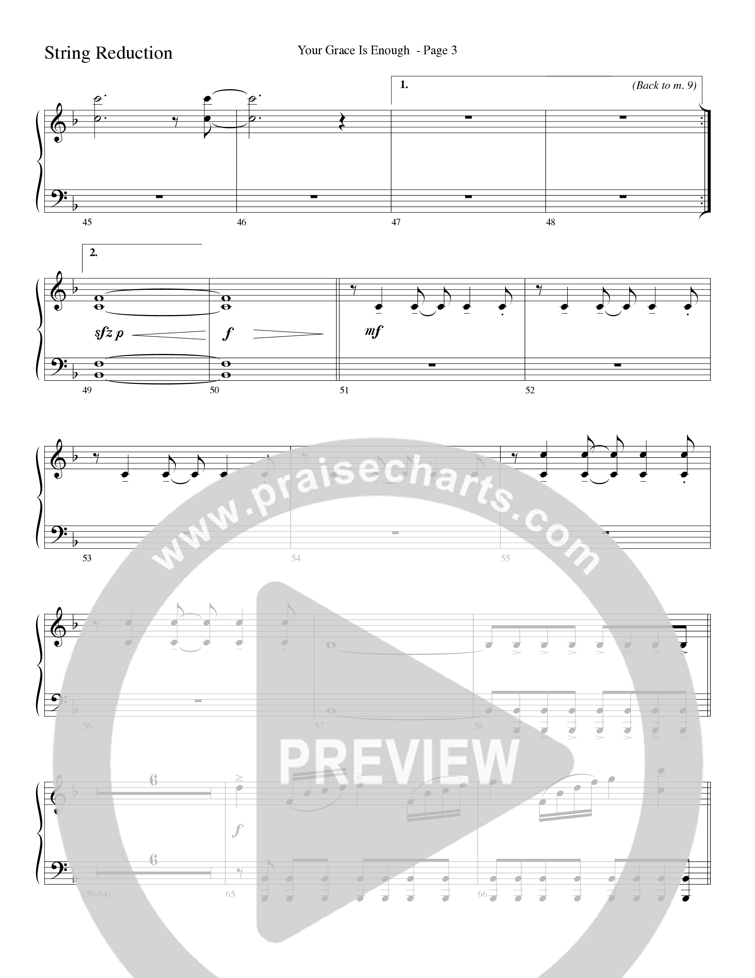 Your Grace Is Enough (Choral Anthem SATB) String Reduction (Word Music Choral / Robert Sterling)