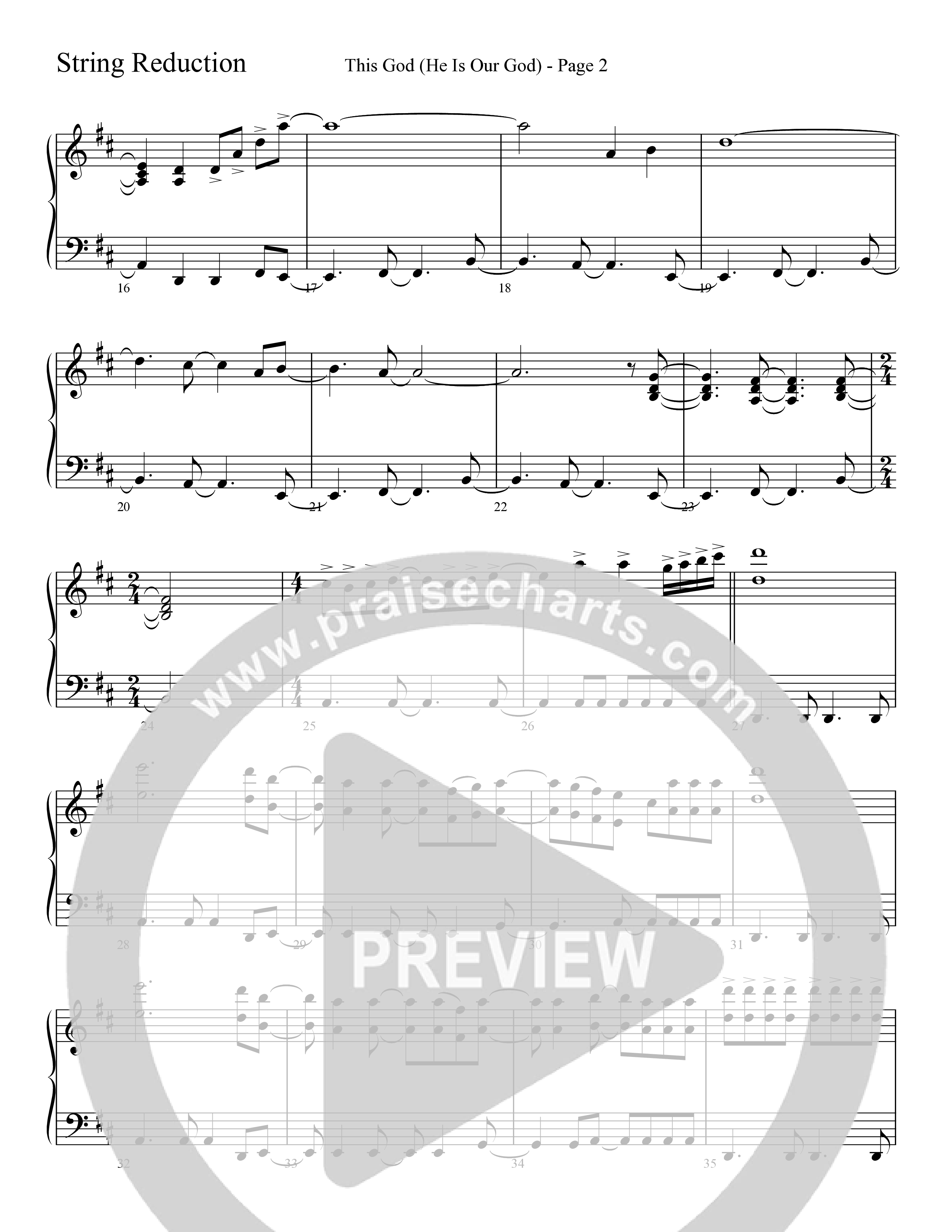 This God (He Is Our God) (Choral Anthem SATB) String Reduction (Word Music Choral / Arr. David Clydesdale)