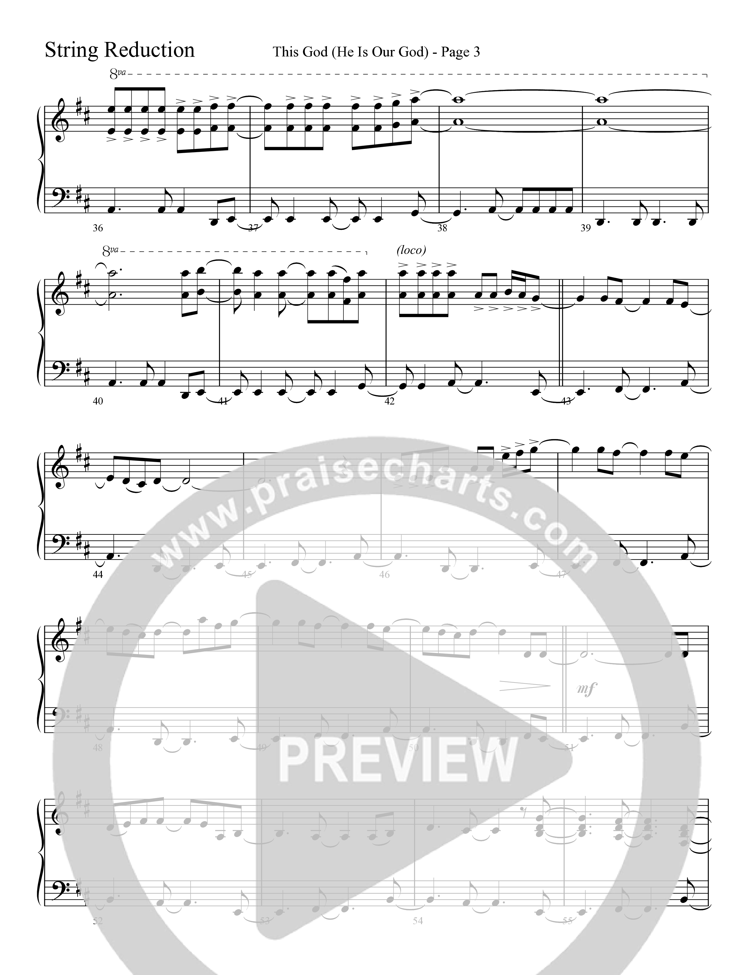 This God (He Is Our God) (Choral Anthem SATB) String Reduction (Word Music Choral / Arr. David Clydesdale)