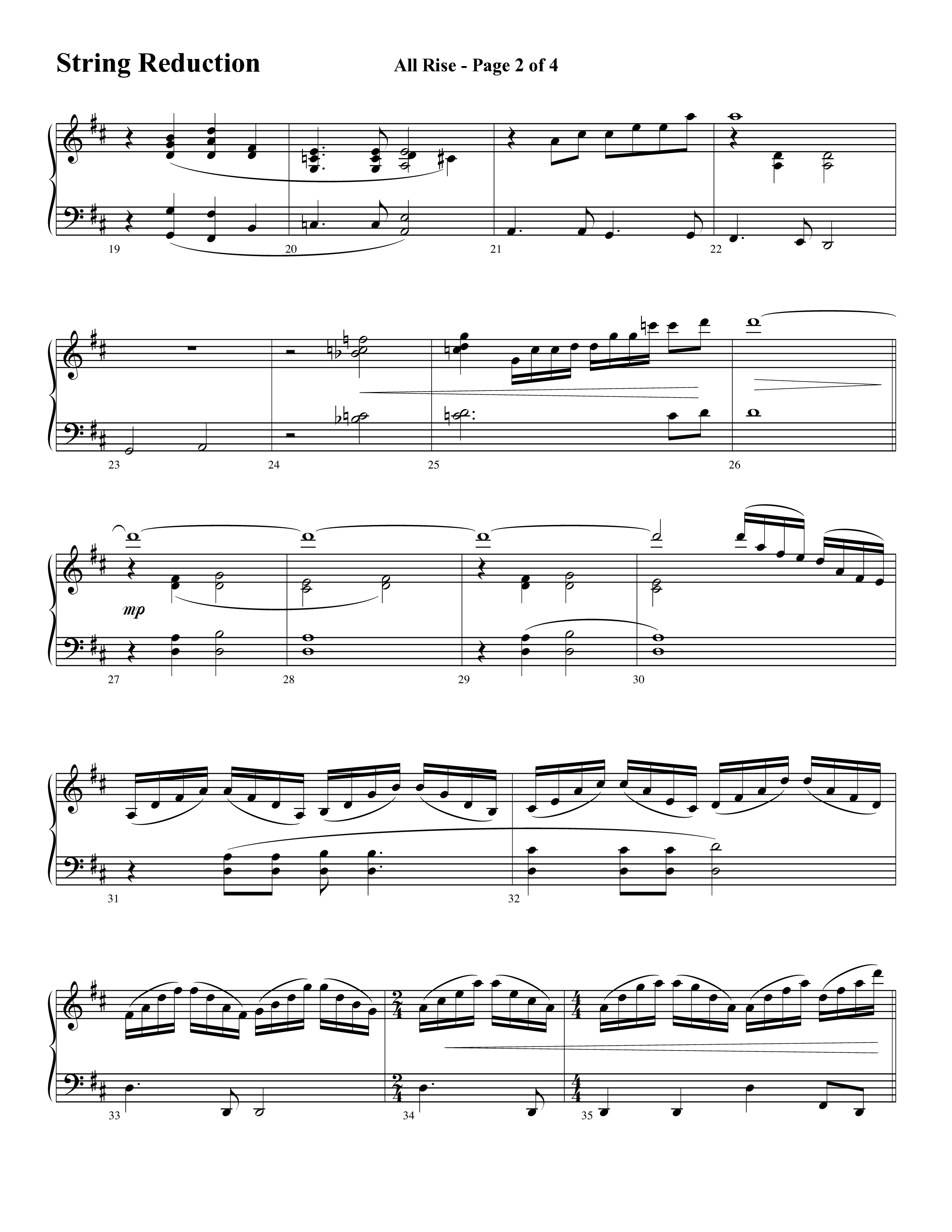 All Rise (with Holy Holy Holy Lord God Almighty) (Choral Anthem SATB) String Reduction (Word Music Choral / Arr. David Clydesdale)