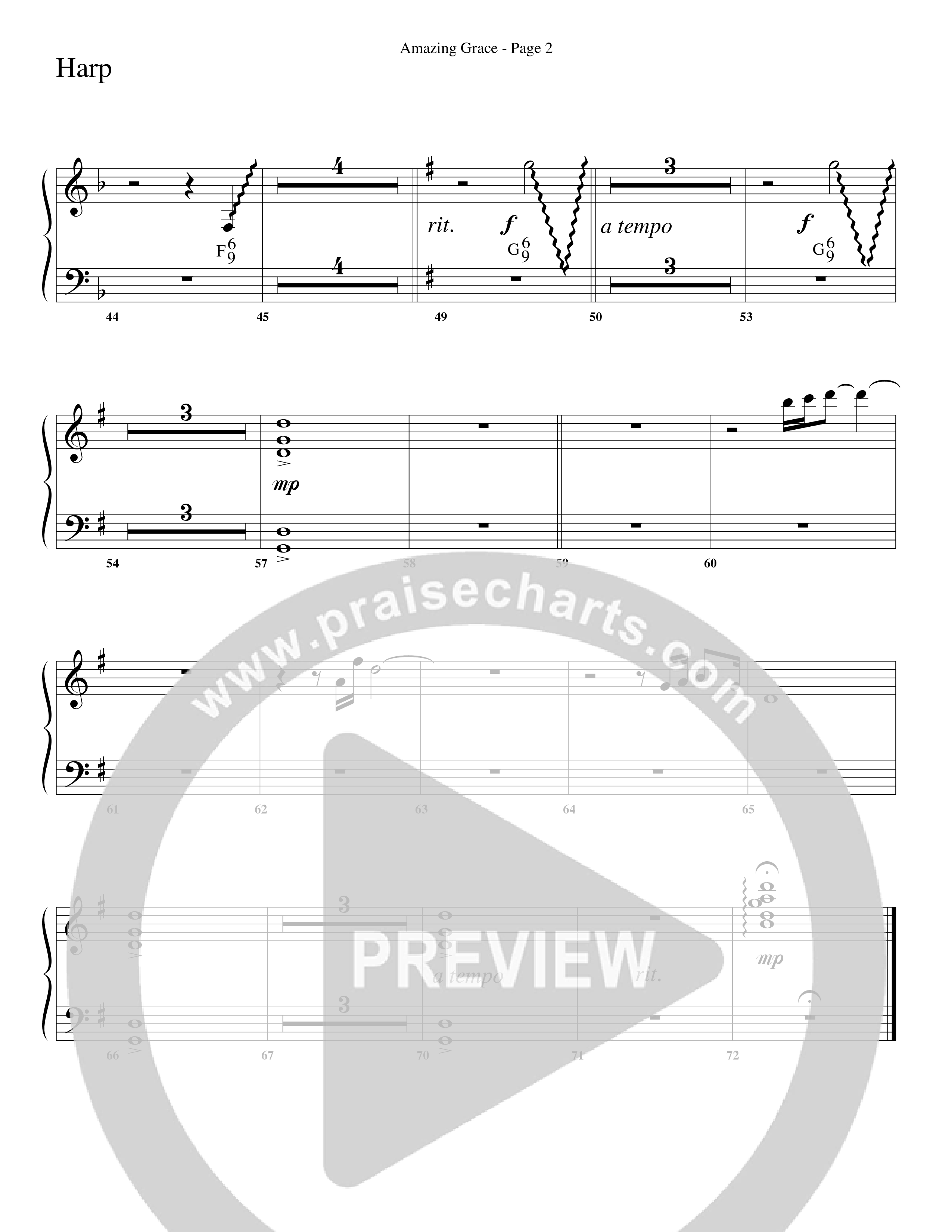 Amazing Grace (My Chains Are Gone) (Choral Anthem SATB) Harp (Word Music Choral / Arr. Russell Mauldin)