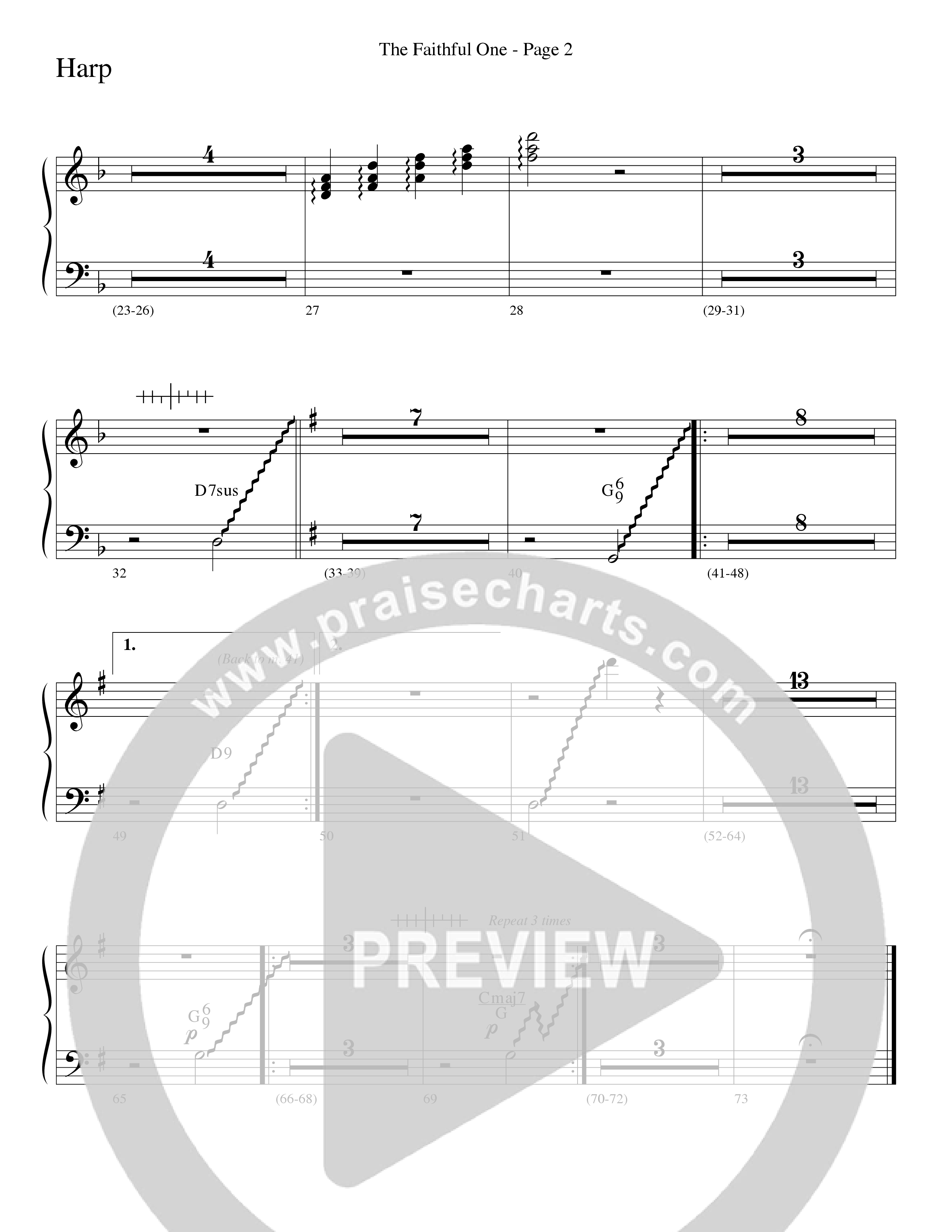The Faithful One (Choral Anthem SATB) Harp (Word Music Choral / Robert Sterling)
