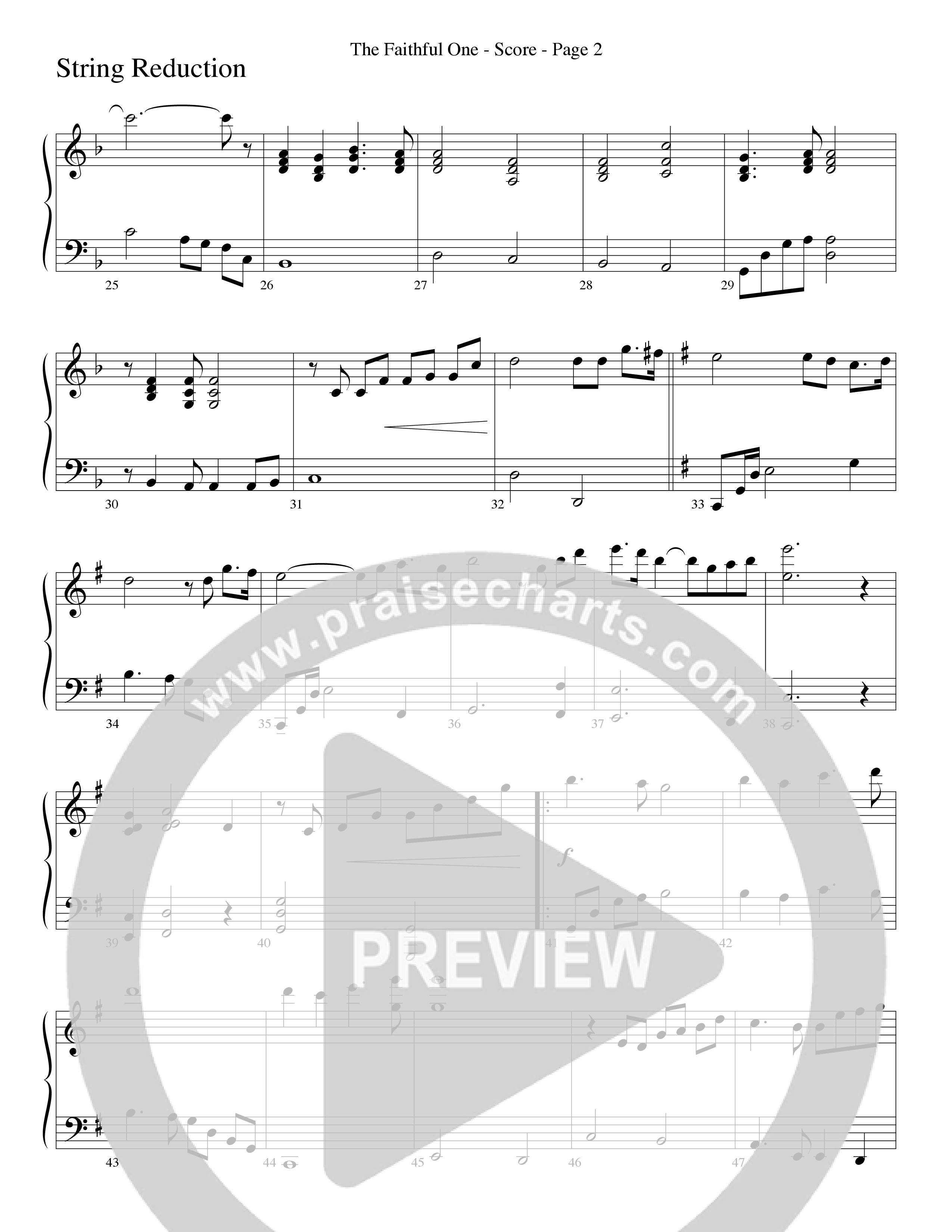 The Faithful One (Choral Anthem SATB) String Reduction (Word Music Choral / Robert Sterling)