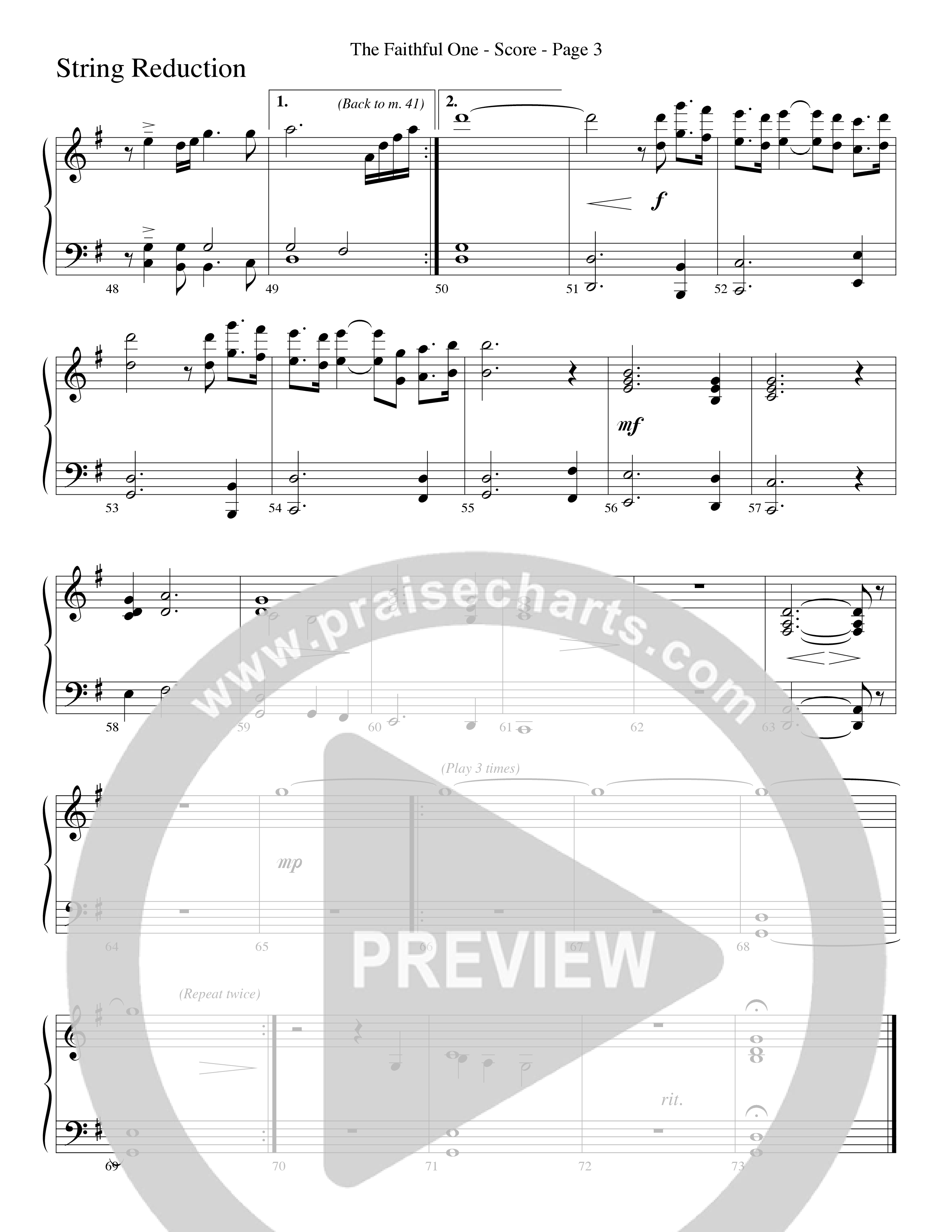 The Faithful One (Choral Anthem SATB) String Reduction (Word Music Choral / Robert Sterling)