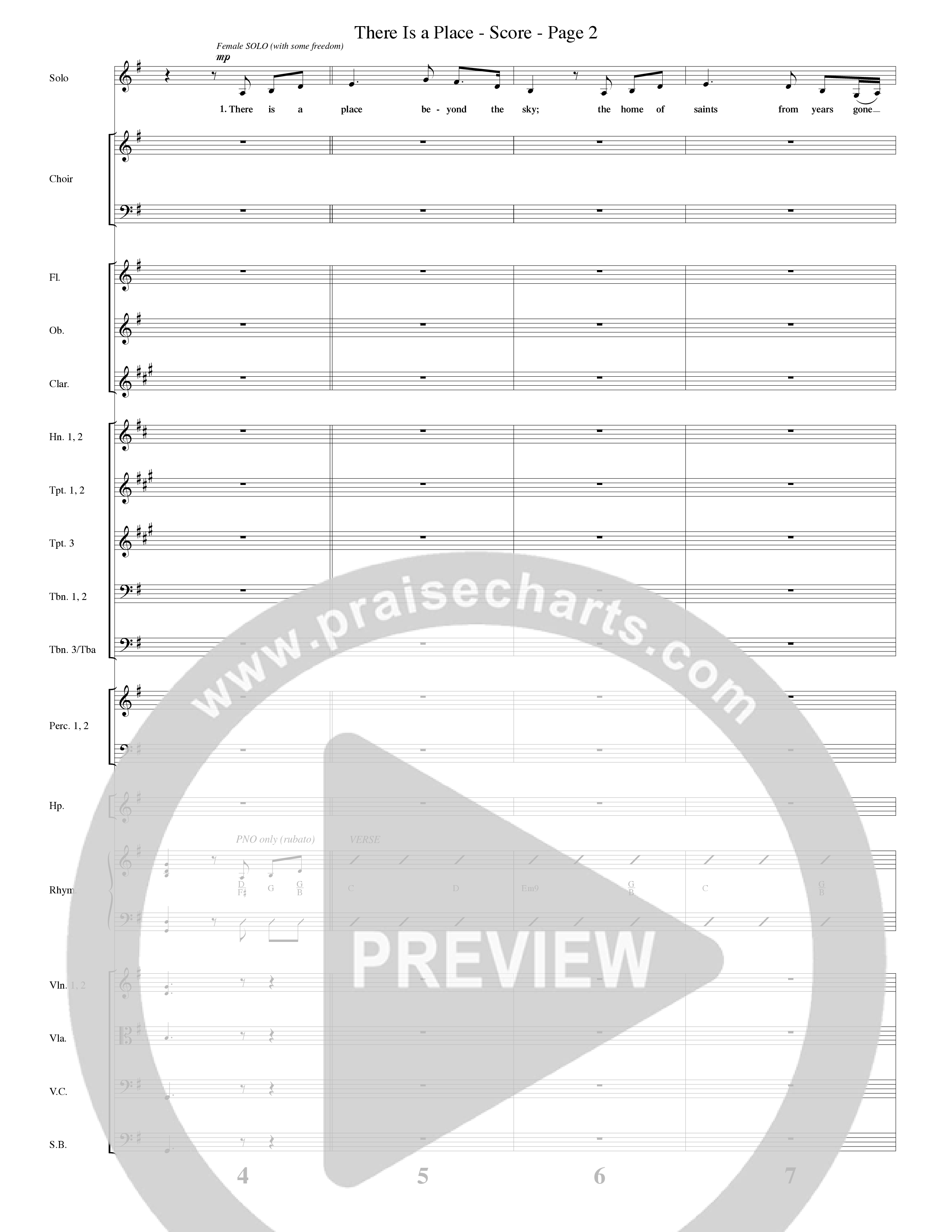 There Is a Place Choral Anthem SATB Orchestration (Word Music Choral / Arr. Dave Williamson)