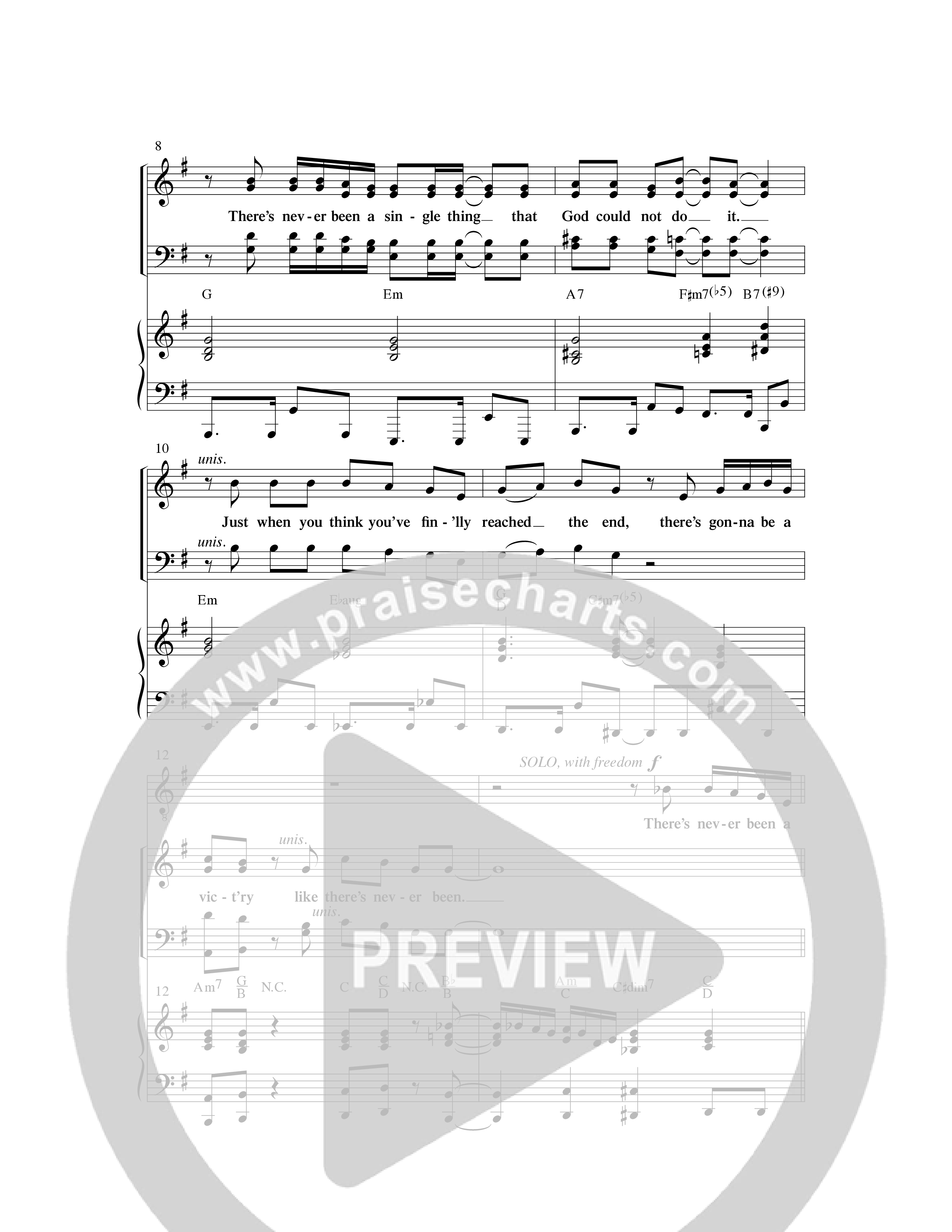 There’s Never Been a Mountain (Choral Anthem SATB) Anthem (SATB/Piano) (Word Music Choral / Arr. Lari Goss)