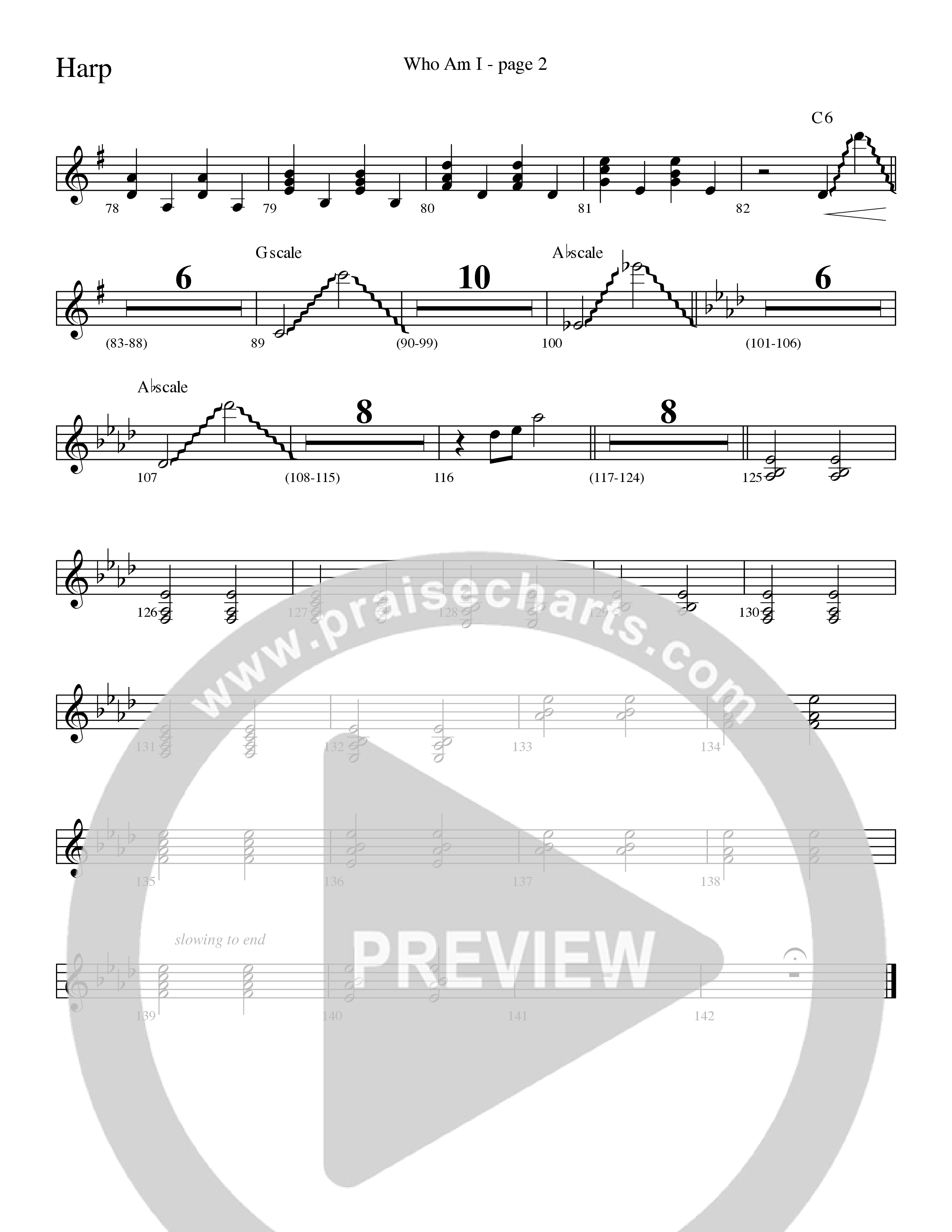 Who Am I (Choral Anthem SATB) Harp (Word Music Choral / Arr. David Clydesdale)