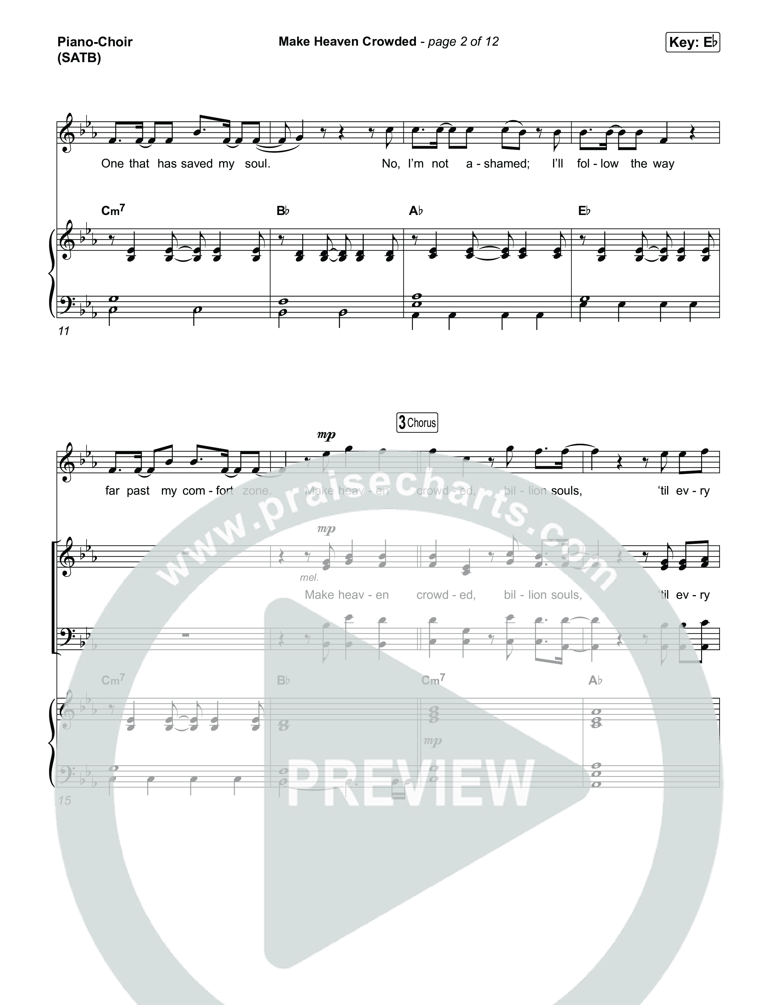Make Heaven Crowded Piano/Vocal Pack (Josiah Queen)