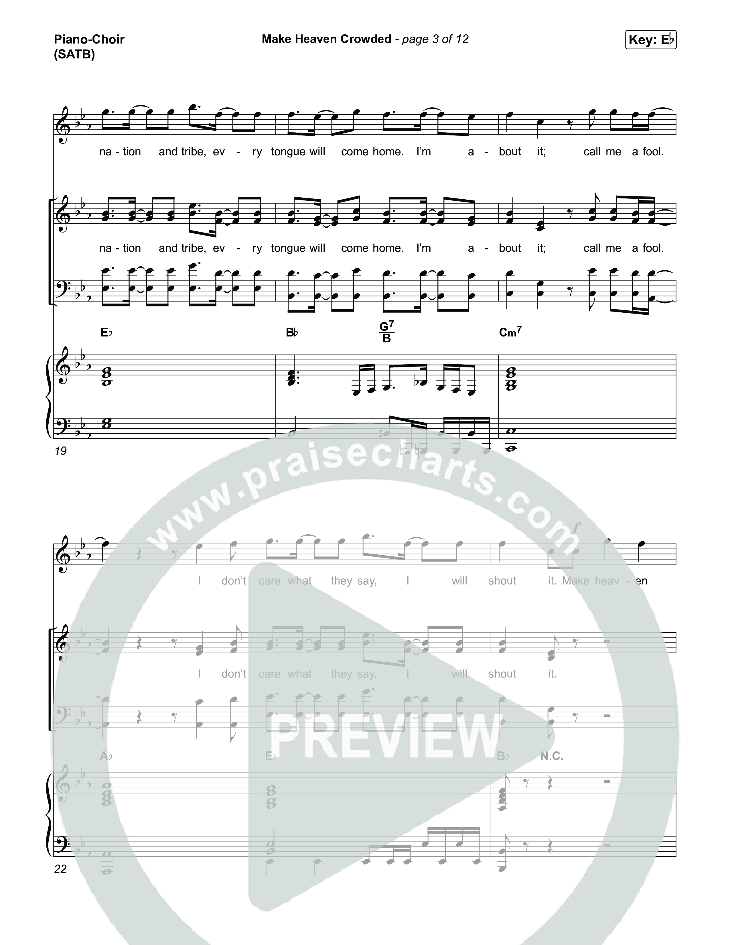 Make Heaven Crowded Piano/Vocal Pack (Josiah Queen)