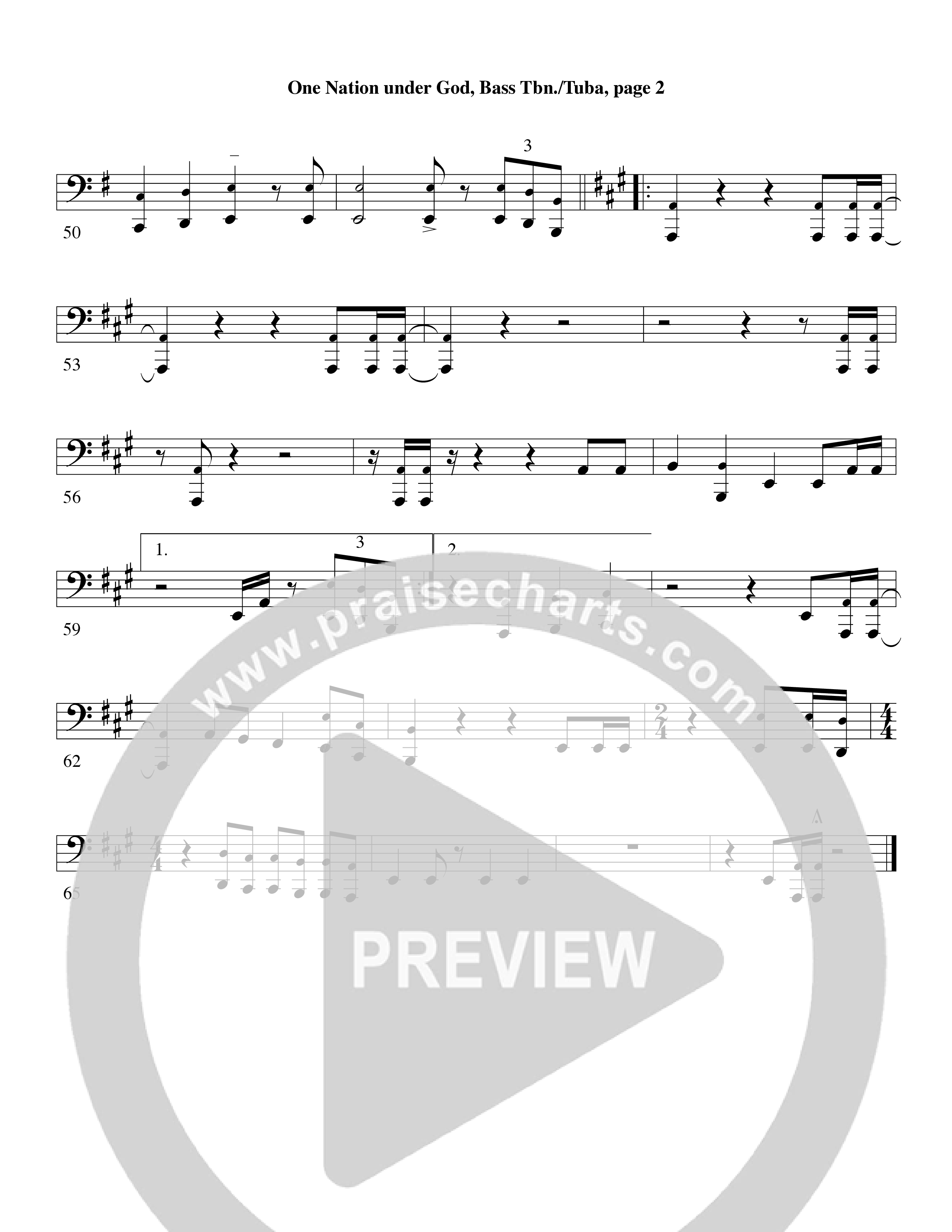 One Nation Under God (Choral Anthem SATB) Orchestration (Word Music Choral / Arr. David Clydesdale)