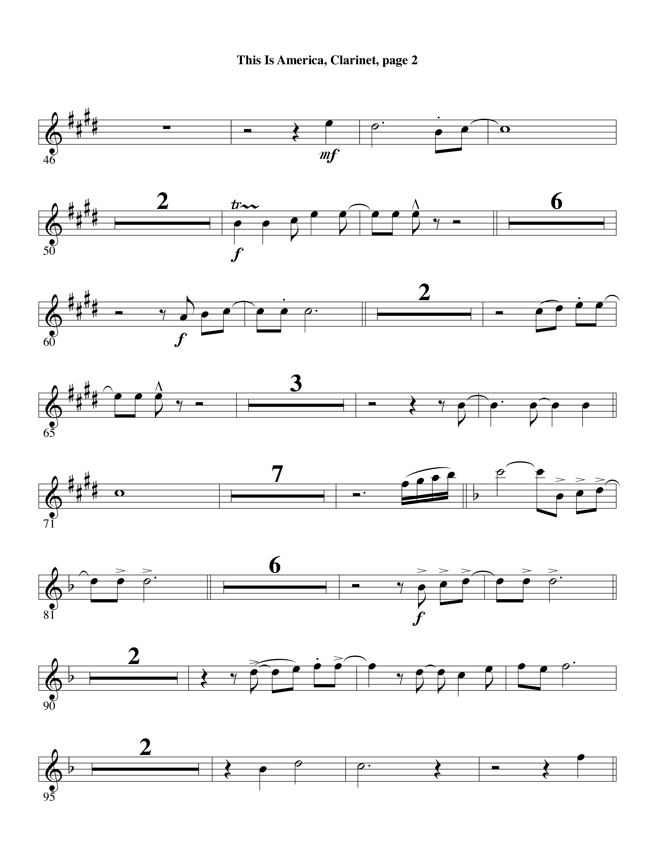 This Is America Clarinet (Word Music / Arr. Russell Mauldin)