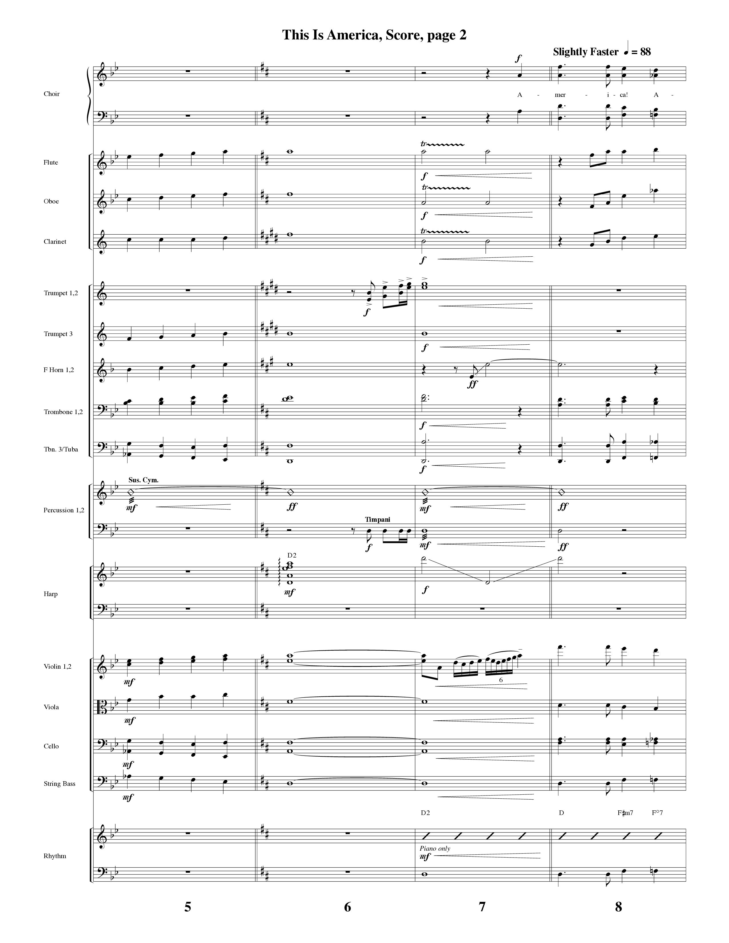 This Is America Orchestration (Word Music / Arr. Russell Mauldin)