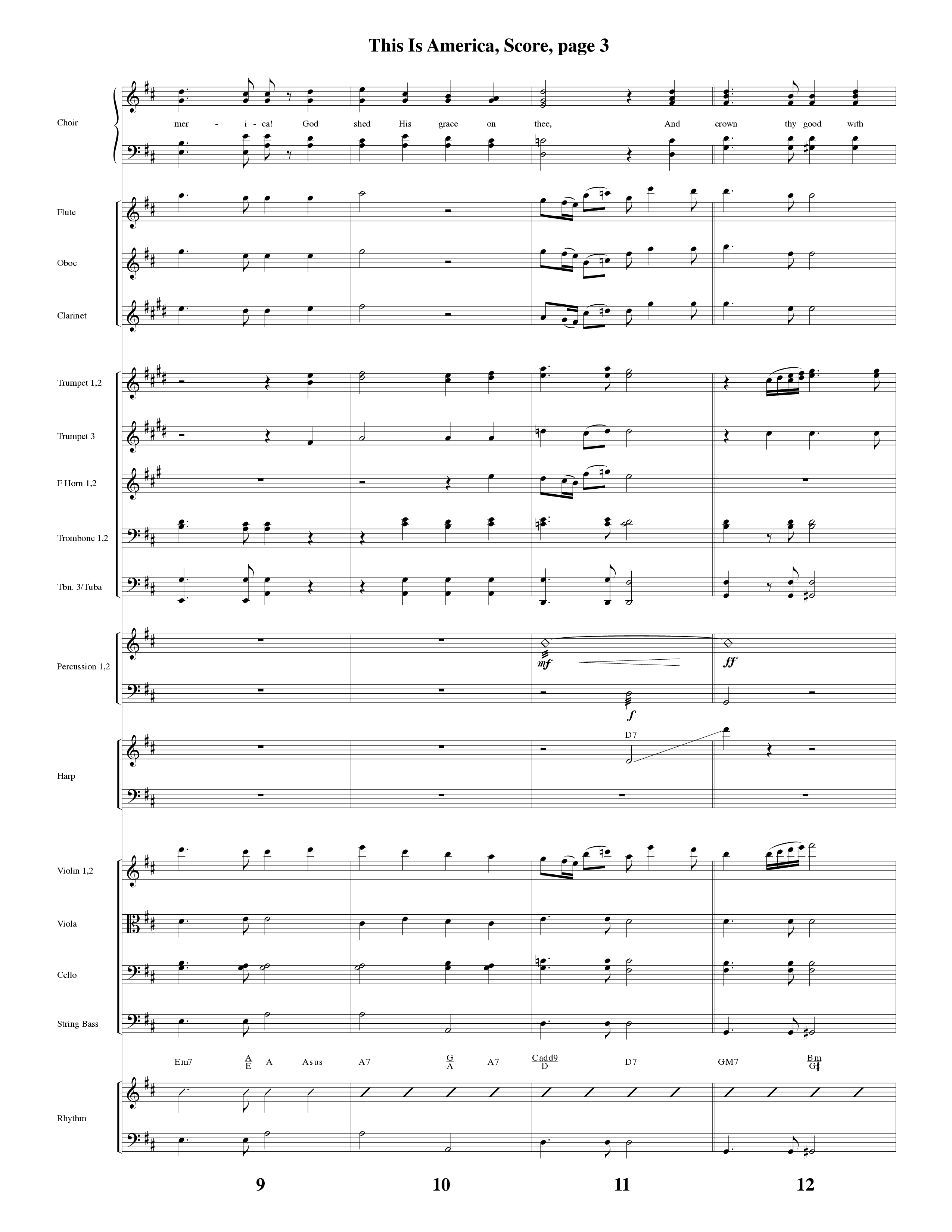 This Is America Orchestration (Word Music / Arr. Russell Mauldin)