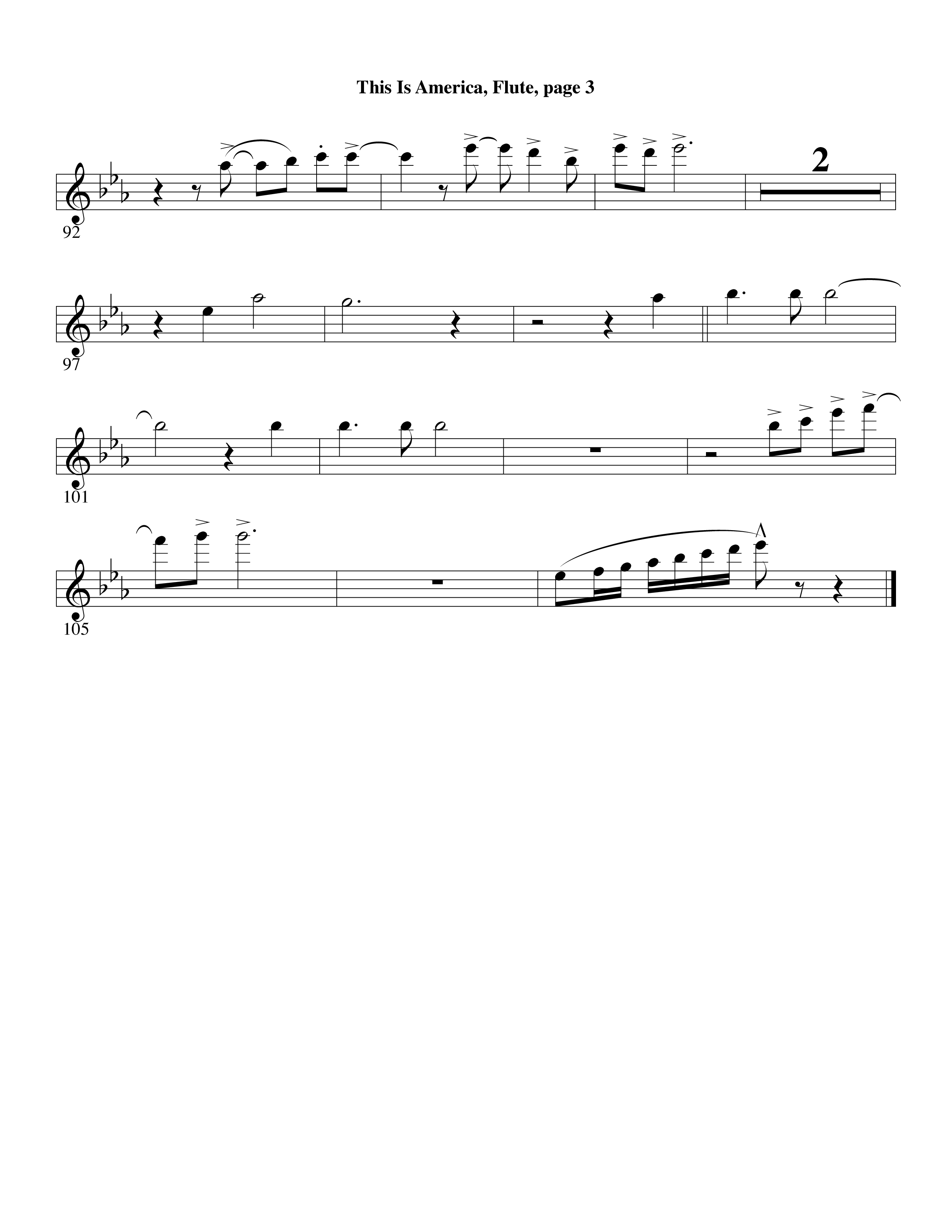 This Is America Flute (Word Music / Arr. Russell Mauldin)