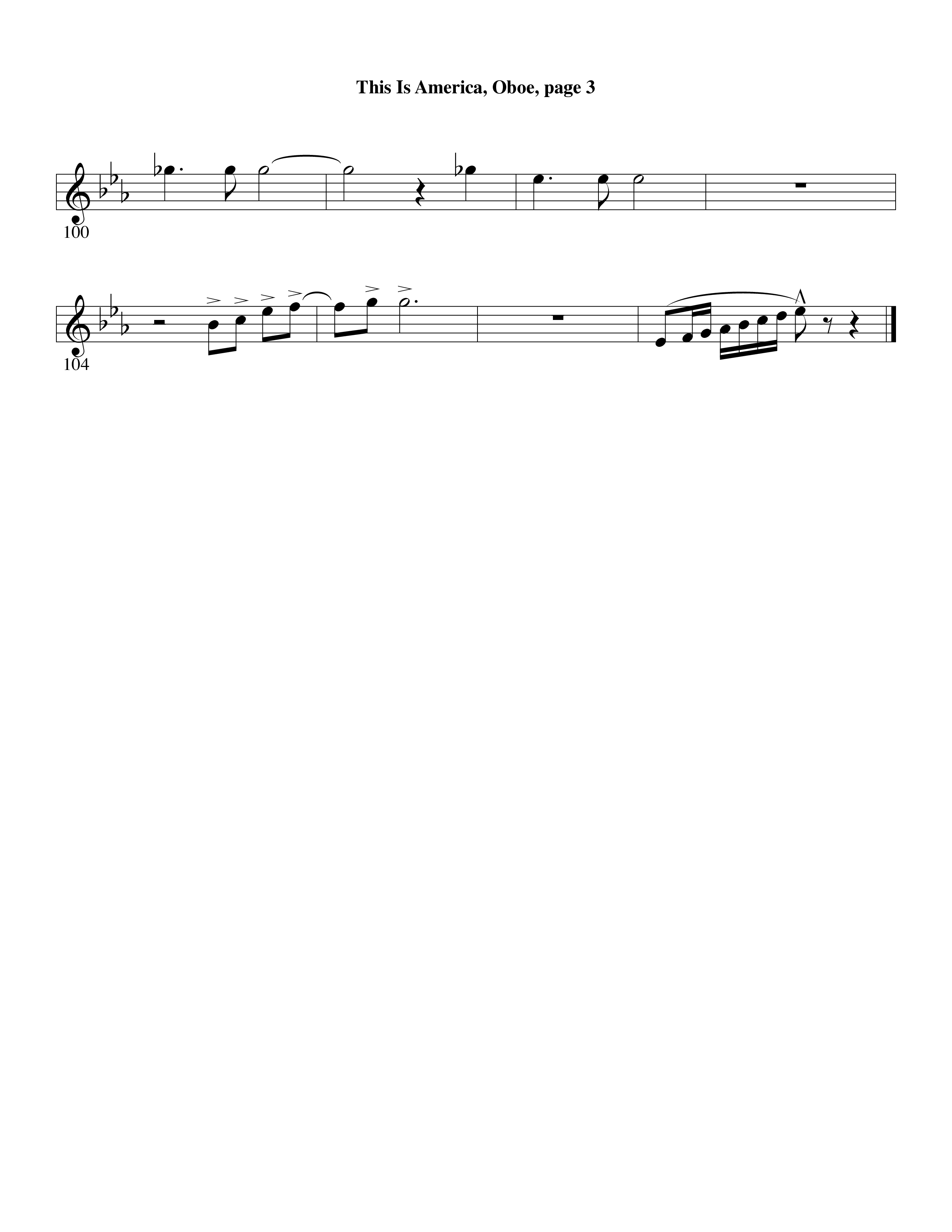 This Is America Oboe (Word Music / Arr. Russell Mauldin)