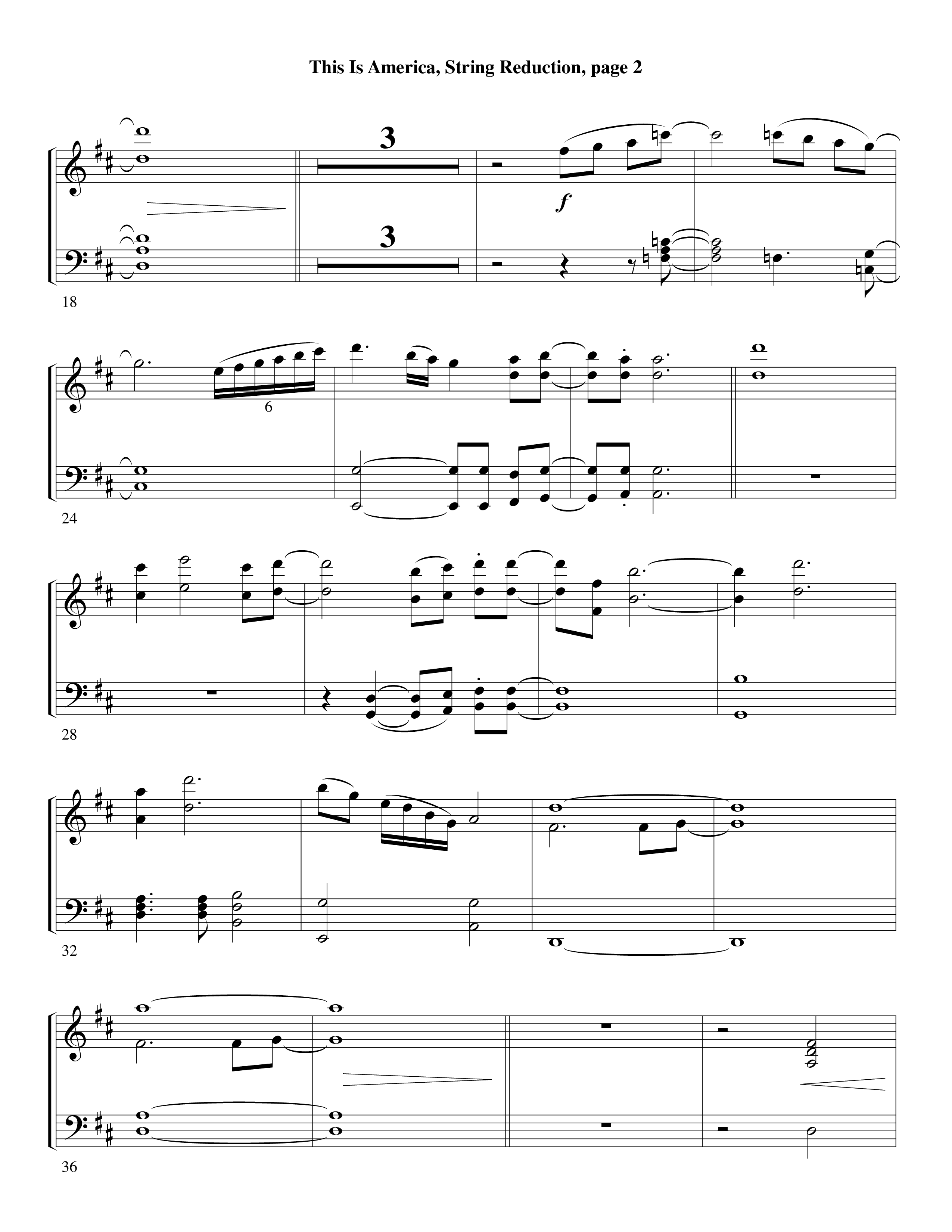 This Is America String Reduction (Word Music / Arr. Russell Mauldin)