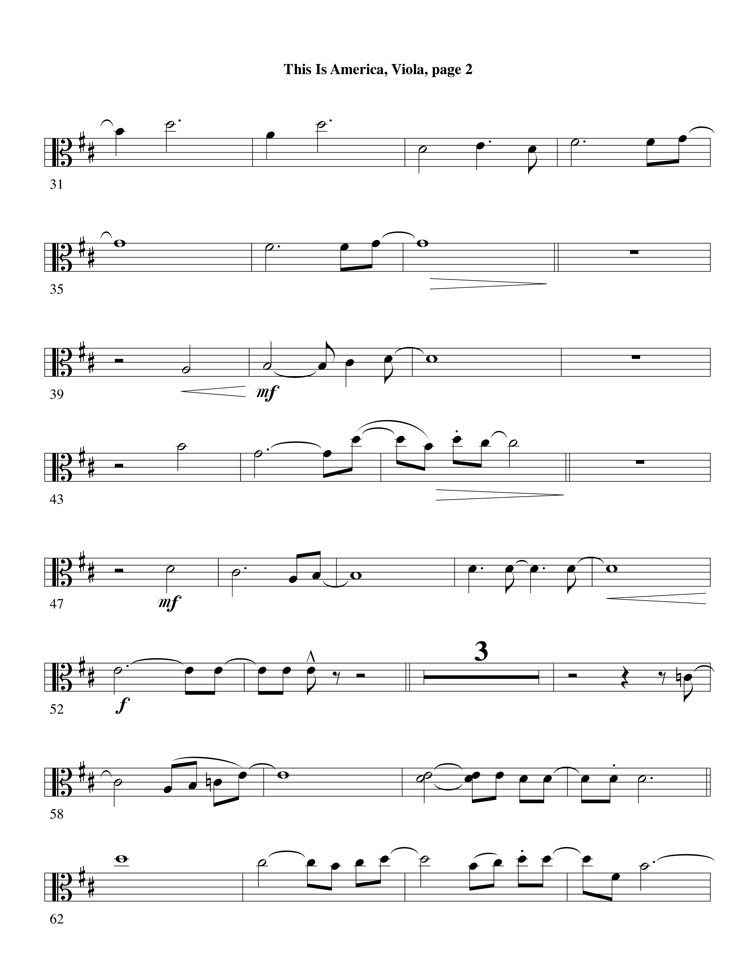 This Is America Viola (Word Music / Arr. Russell Mauldin)