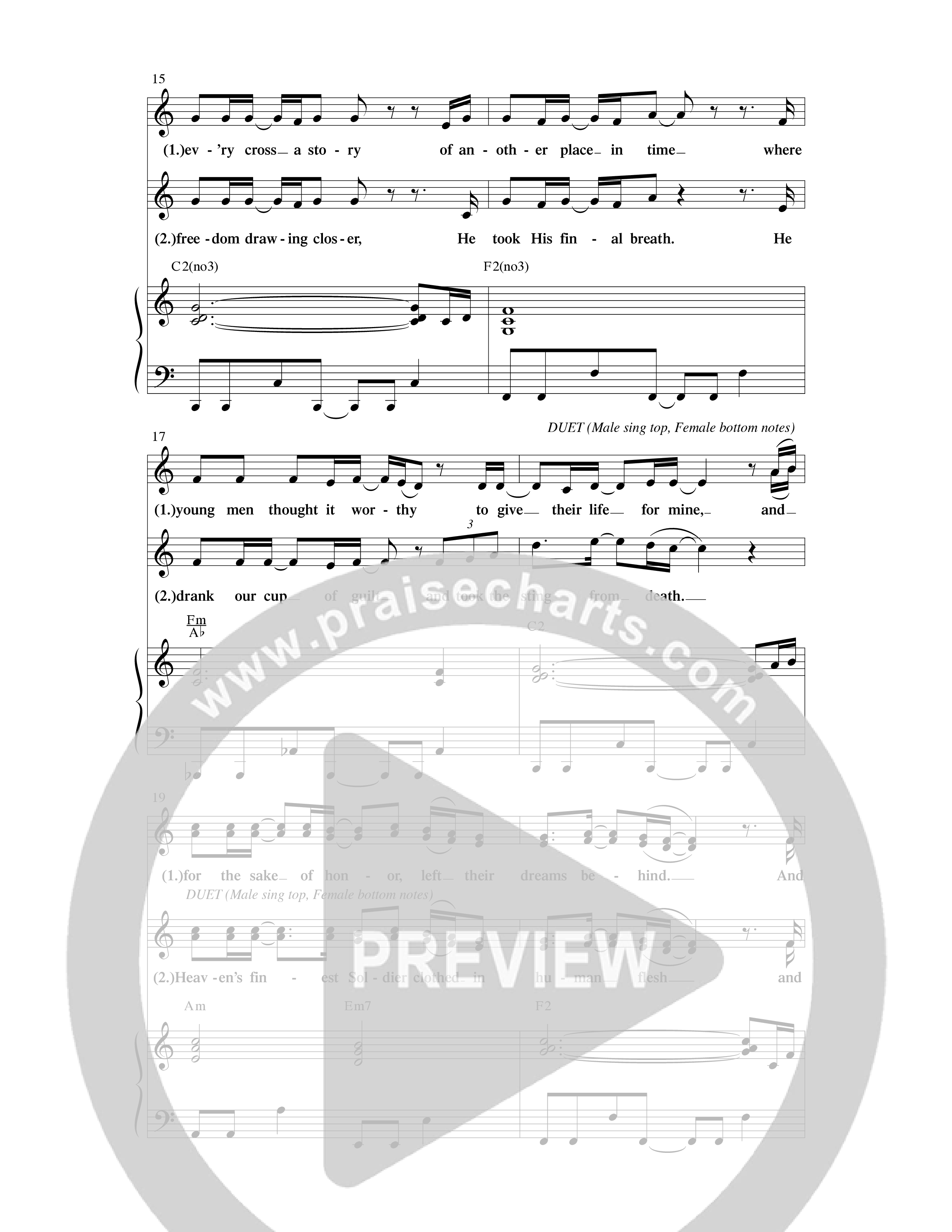 Freedom's Never Free (Choral Anthem SATB) Anthem (SATB/Piano) (Word Music Choral / Arr. Camp Kirkland)