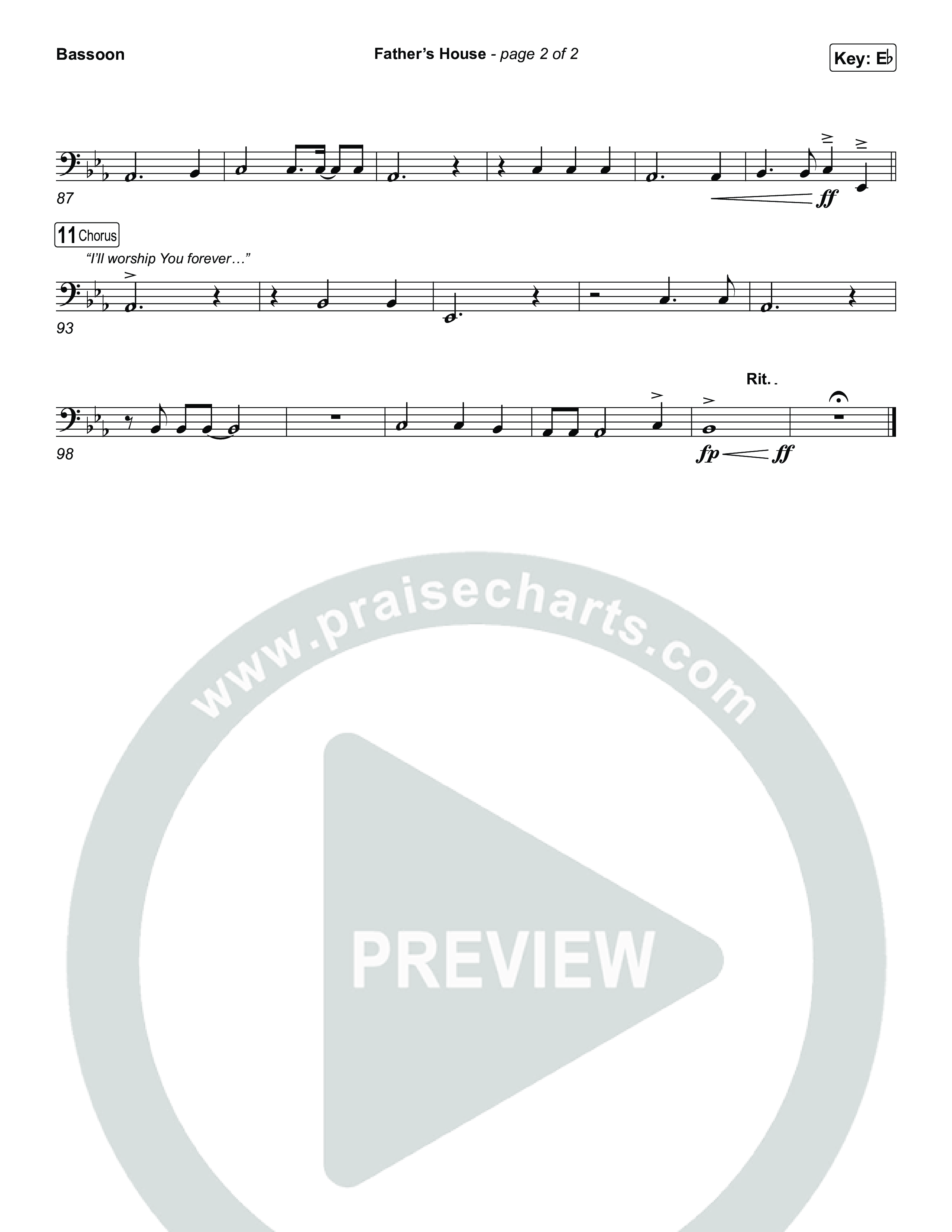 FATHER'S HOUSE Bassoon (ELEVATION RHYTHM)